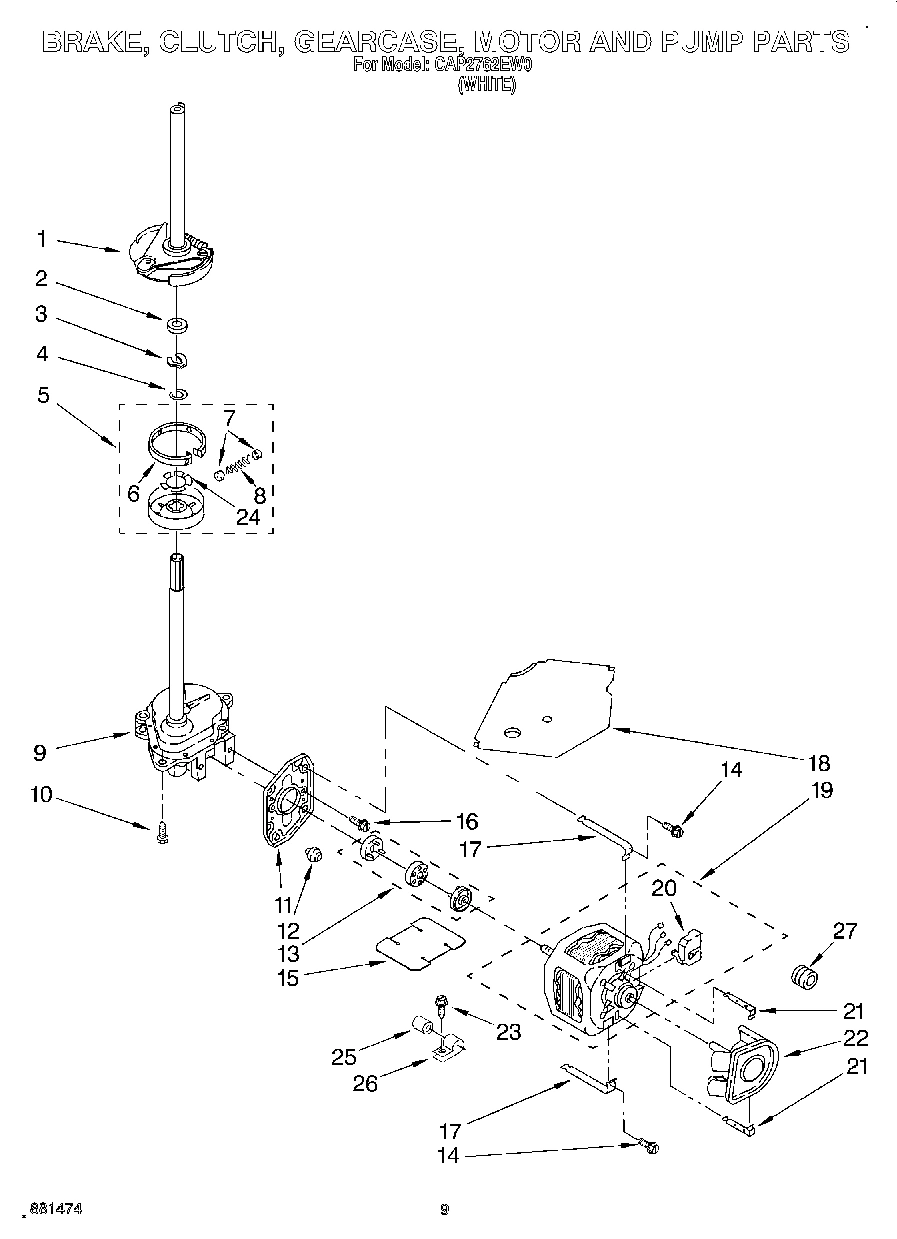 06 - BRAKE, CLUTCH, GEARCASE, MOTOR AND PUMP
