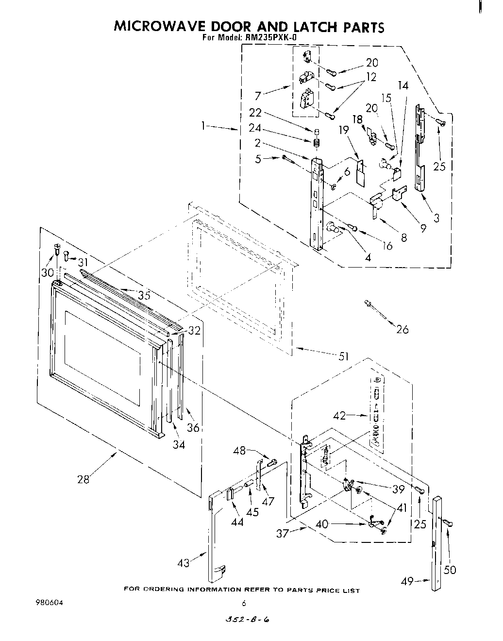 04 - MICROWAVE DOOR AND LATCH