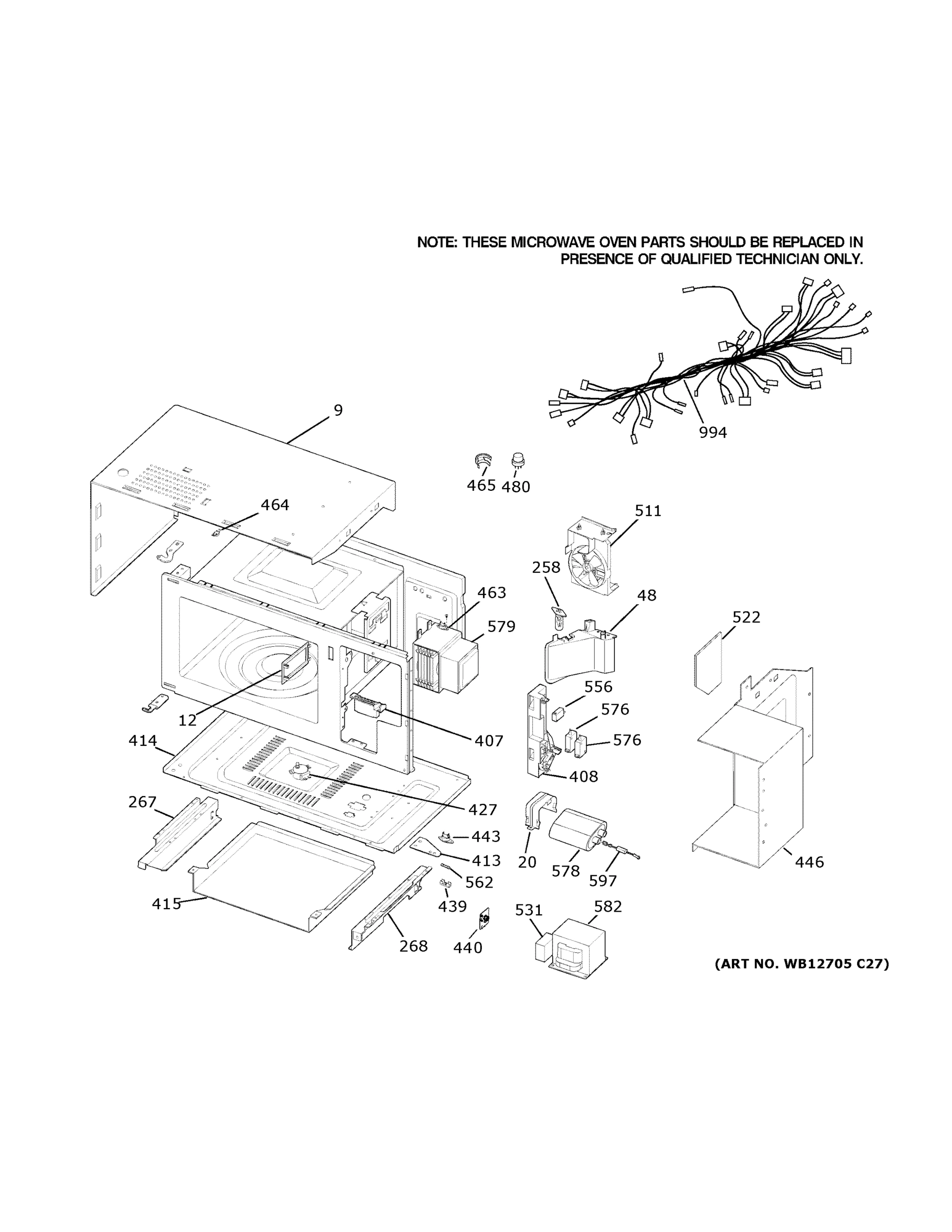 MICROWAVE BODY PARTS