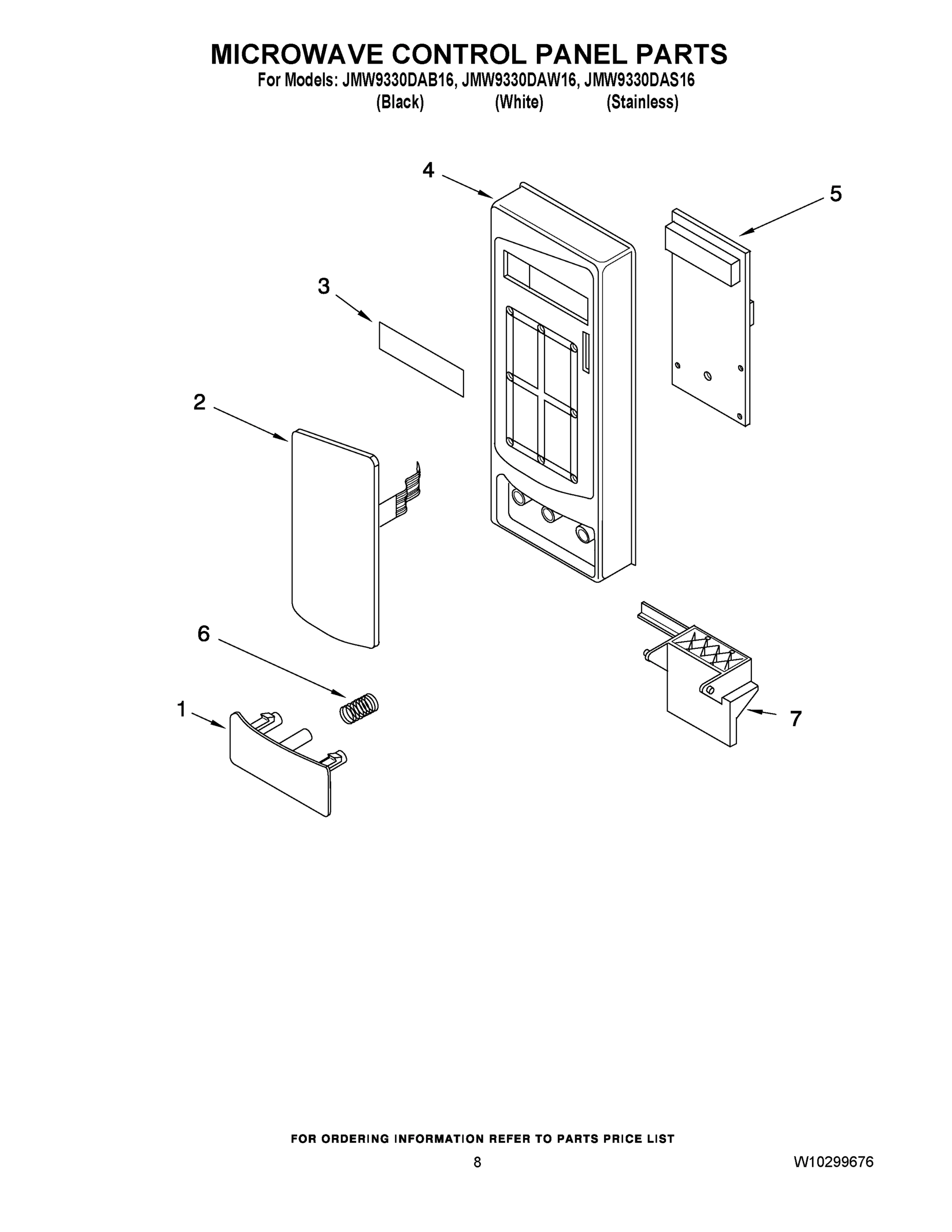 06 - MICROWAVE CONTROL PANEL PARTS