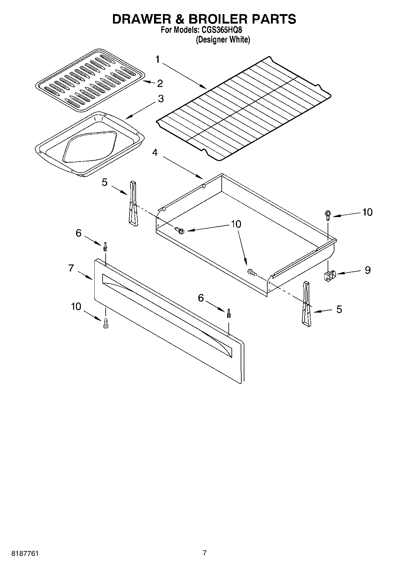 05 - DRAWER & BROILER PARTS