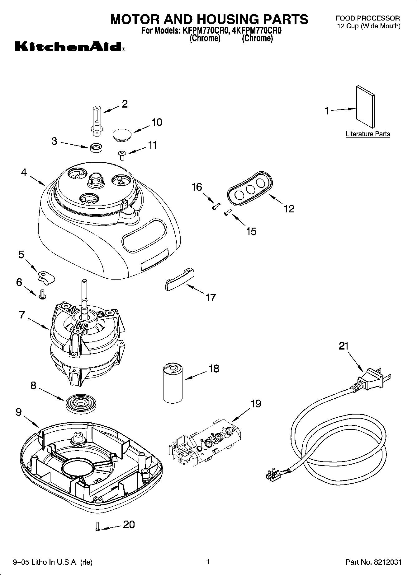 01 - MOTOR AND HOUSING PARTS