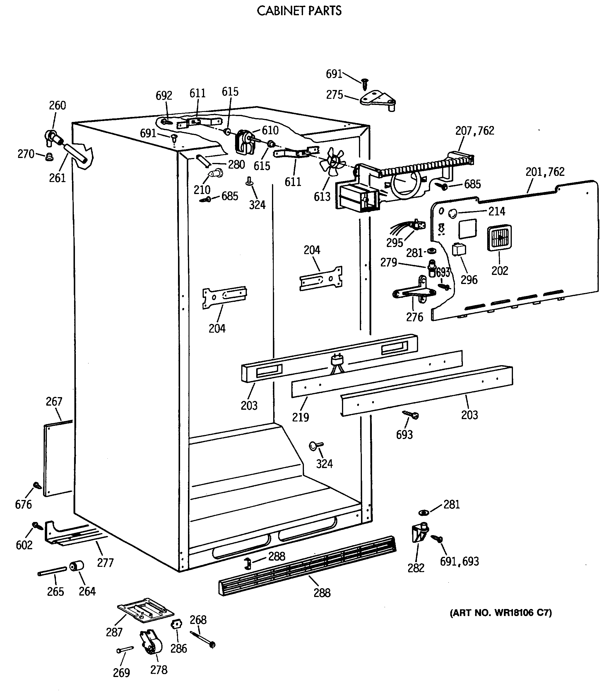 CABINET PARTS