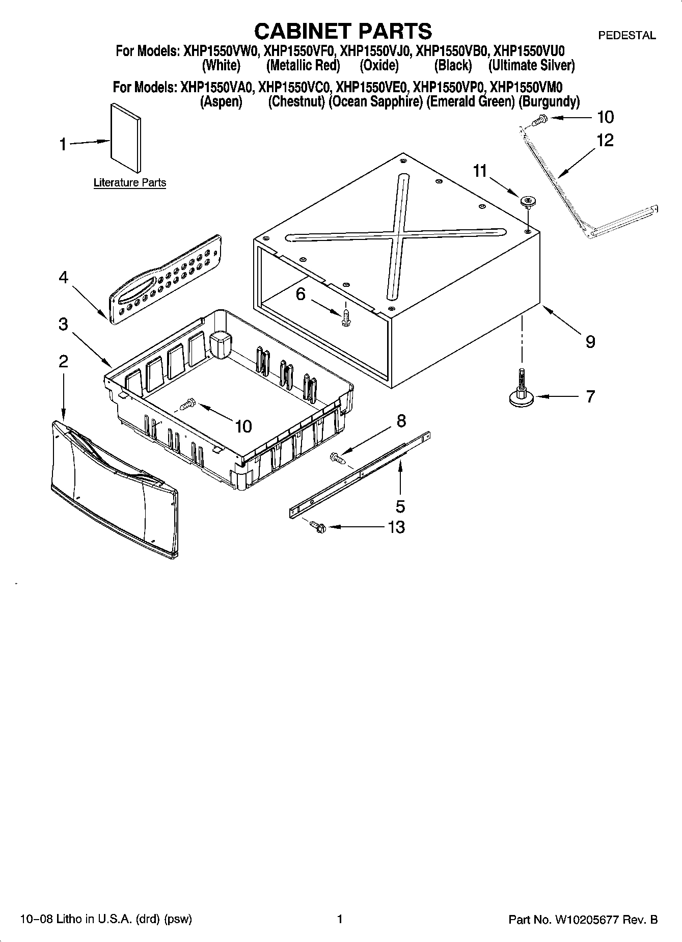 01 - CABINET PARTS