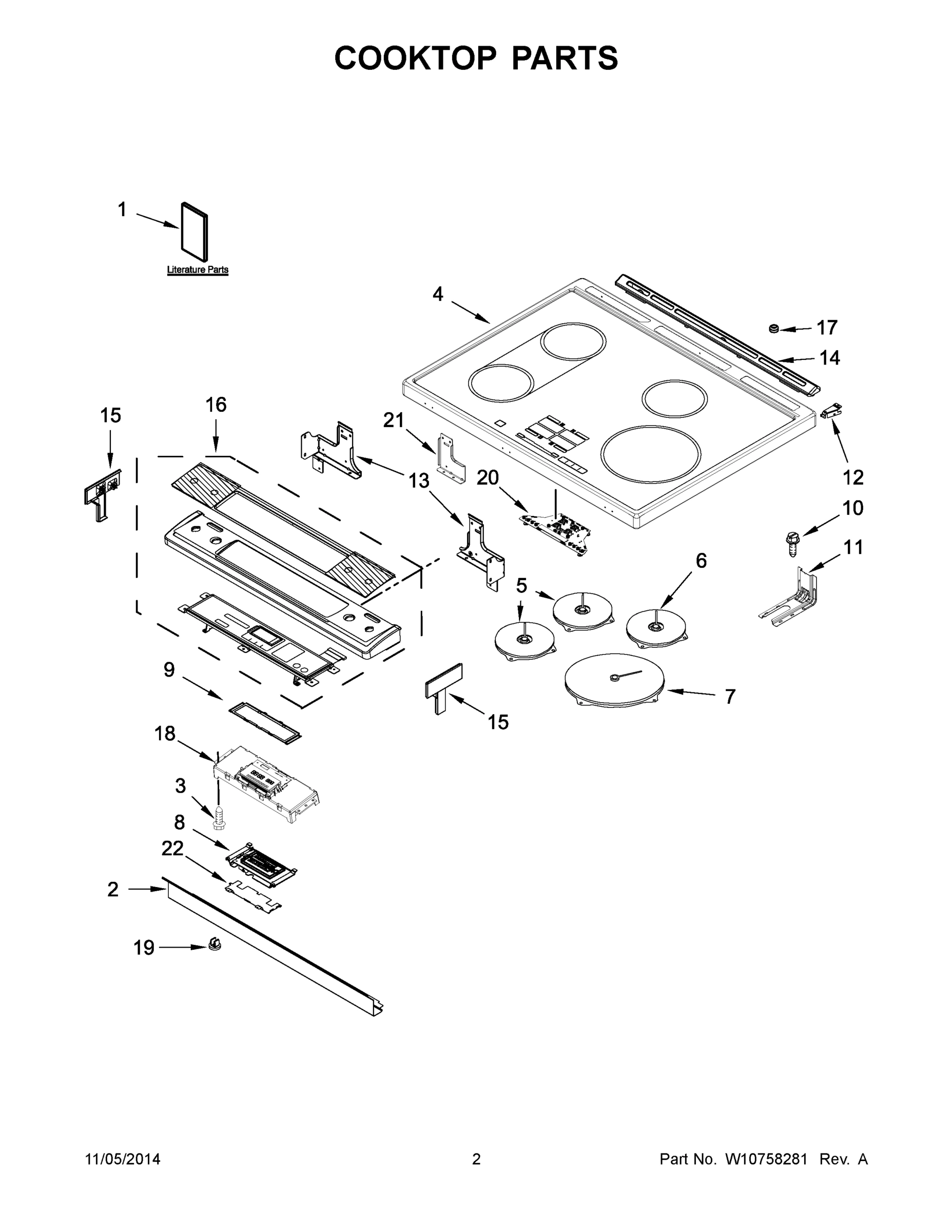 02 - COOKTOP PARTS