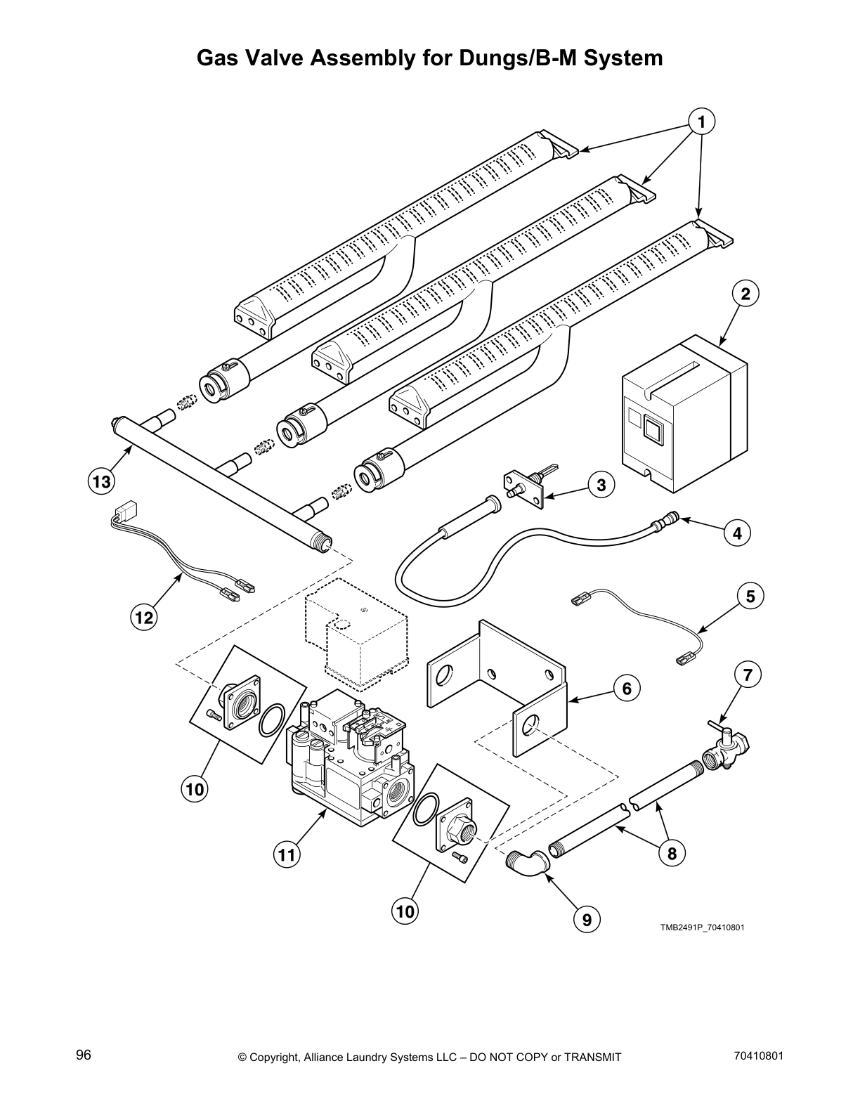 Gas Valve Assembly for Dungs/B-M System