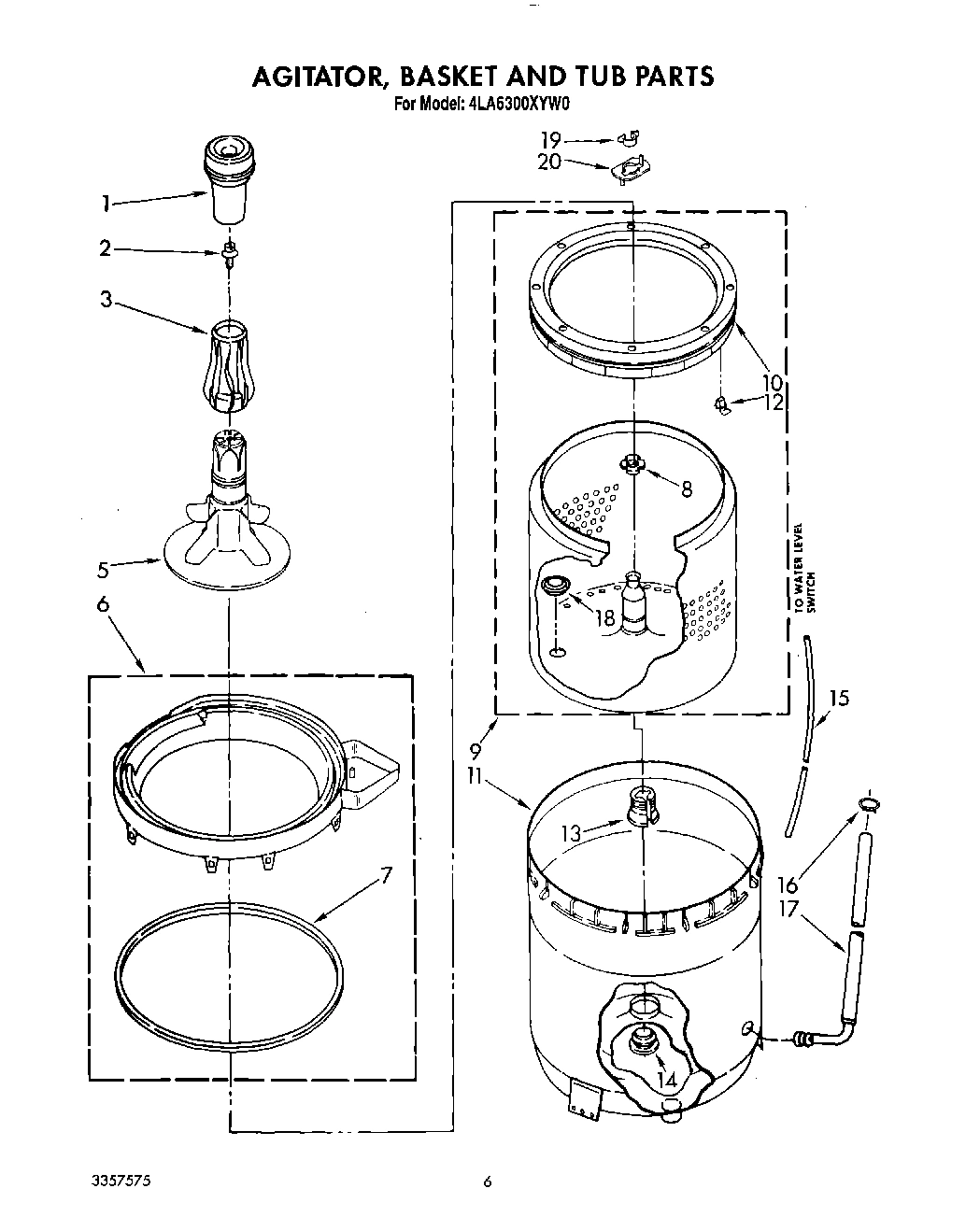 05 - AGITATOR, BASKET AND TUB