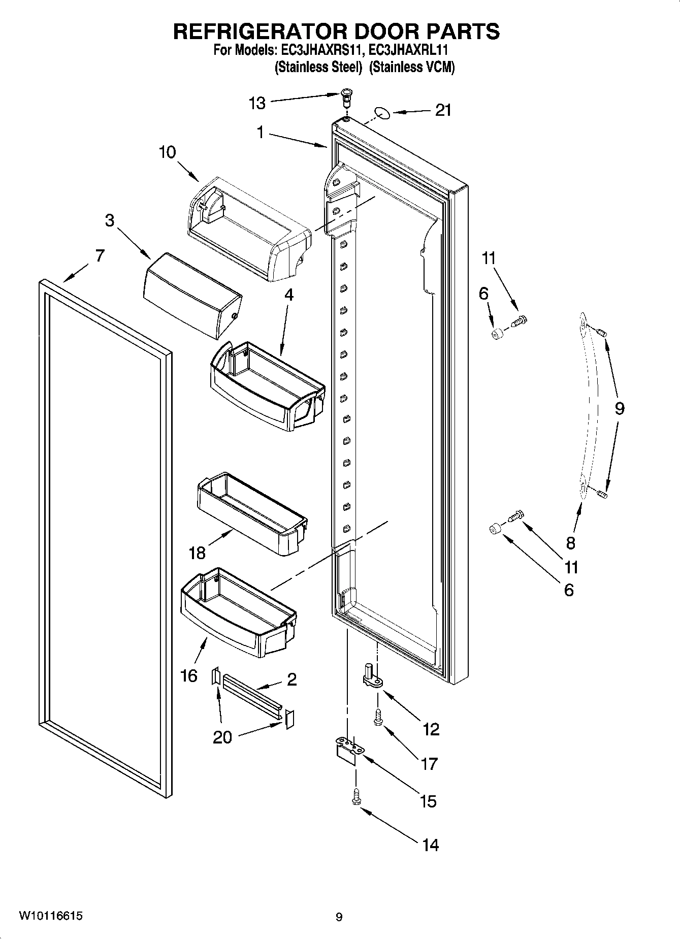 06 - REFRIGERATOR DOOR PARTS