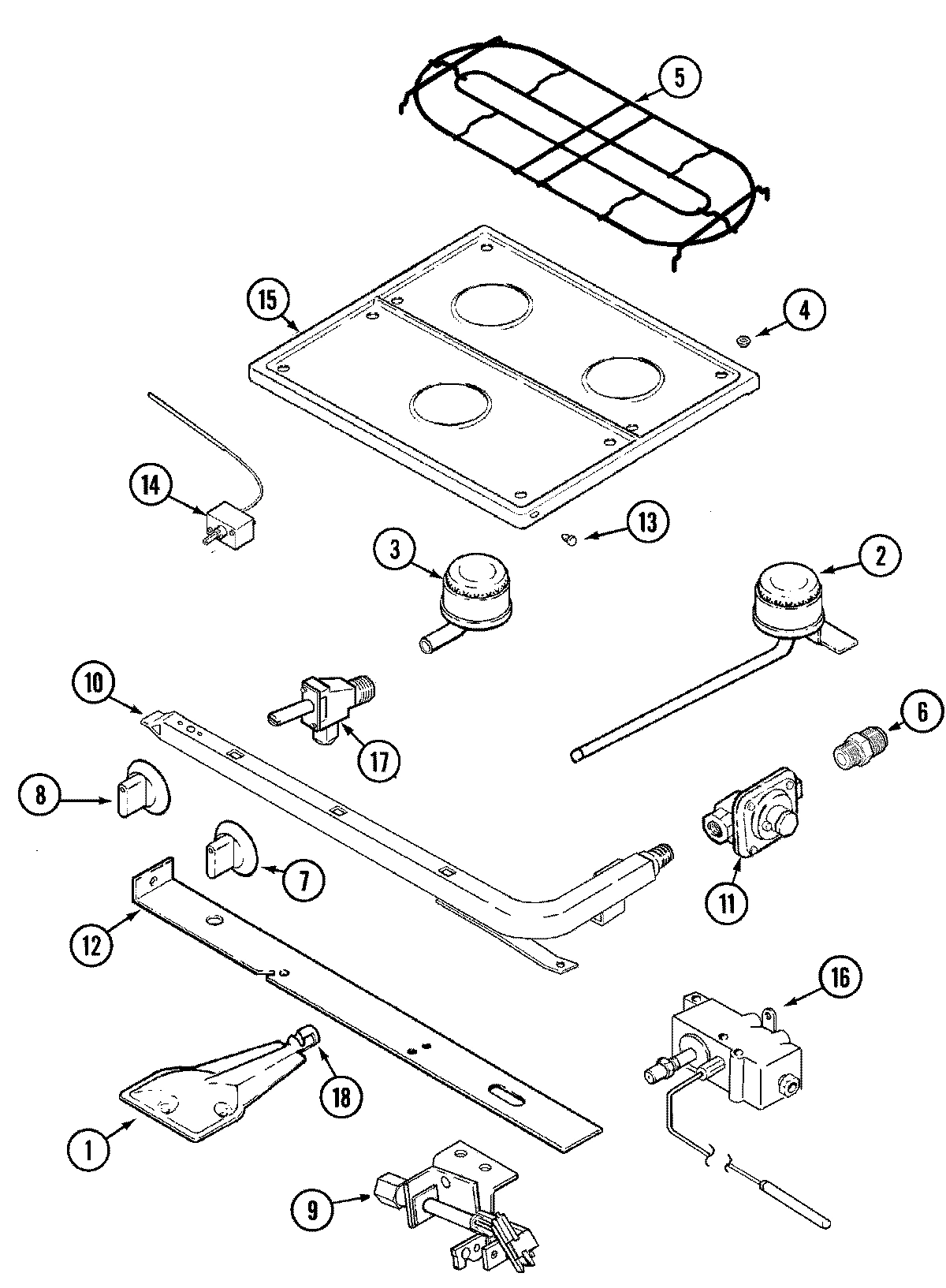 03 - TOP & GAS CONTROLS (CLY1631BDT)