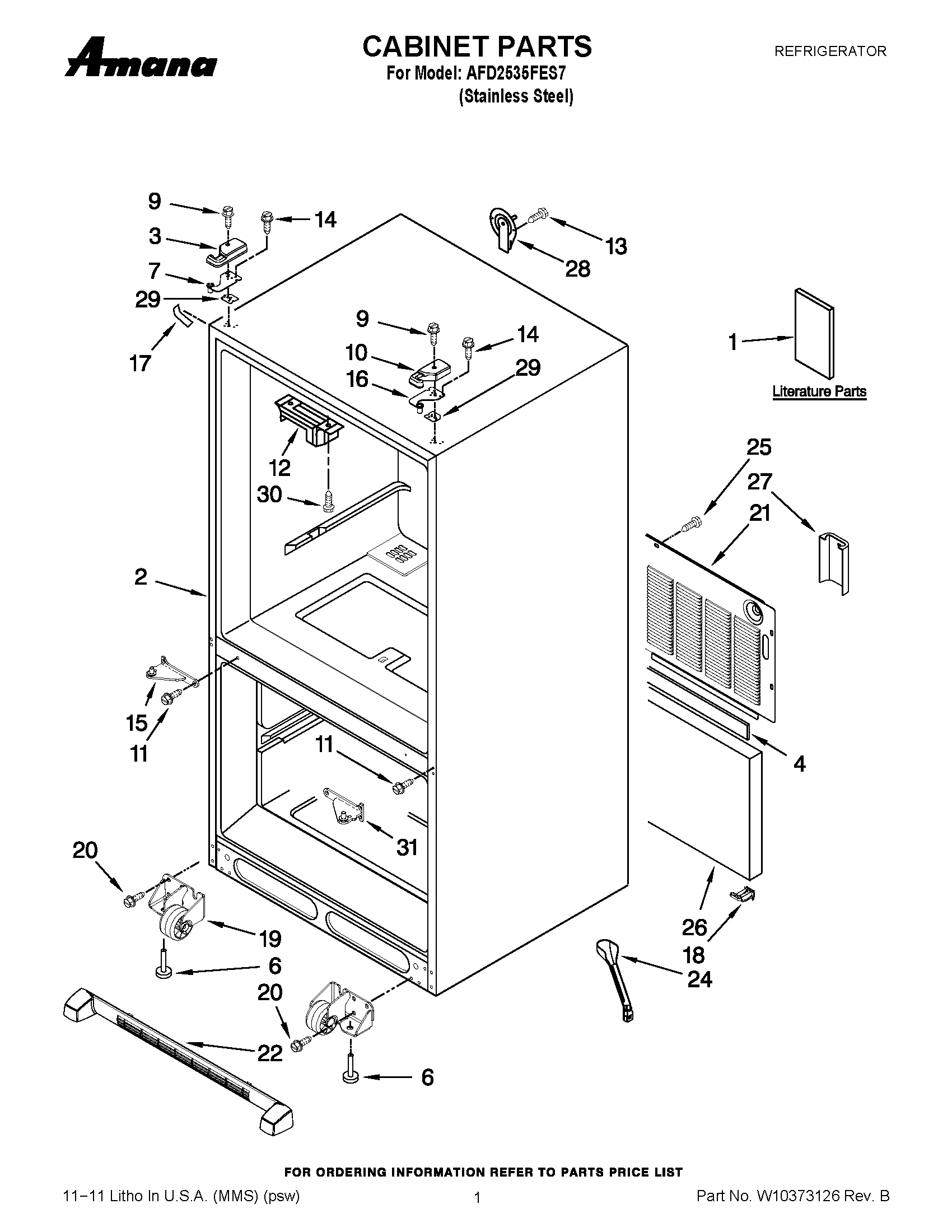 01 - CABINET PARTS