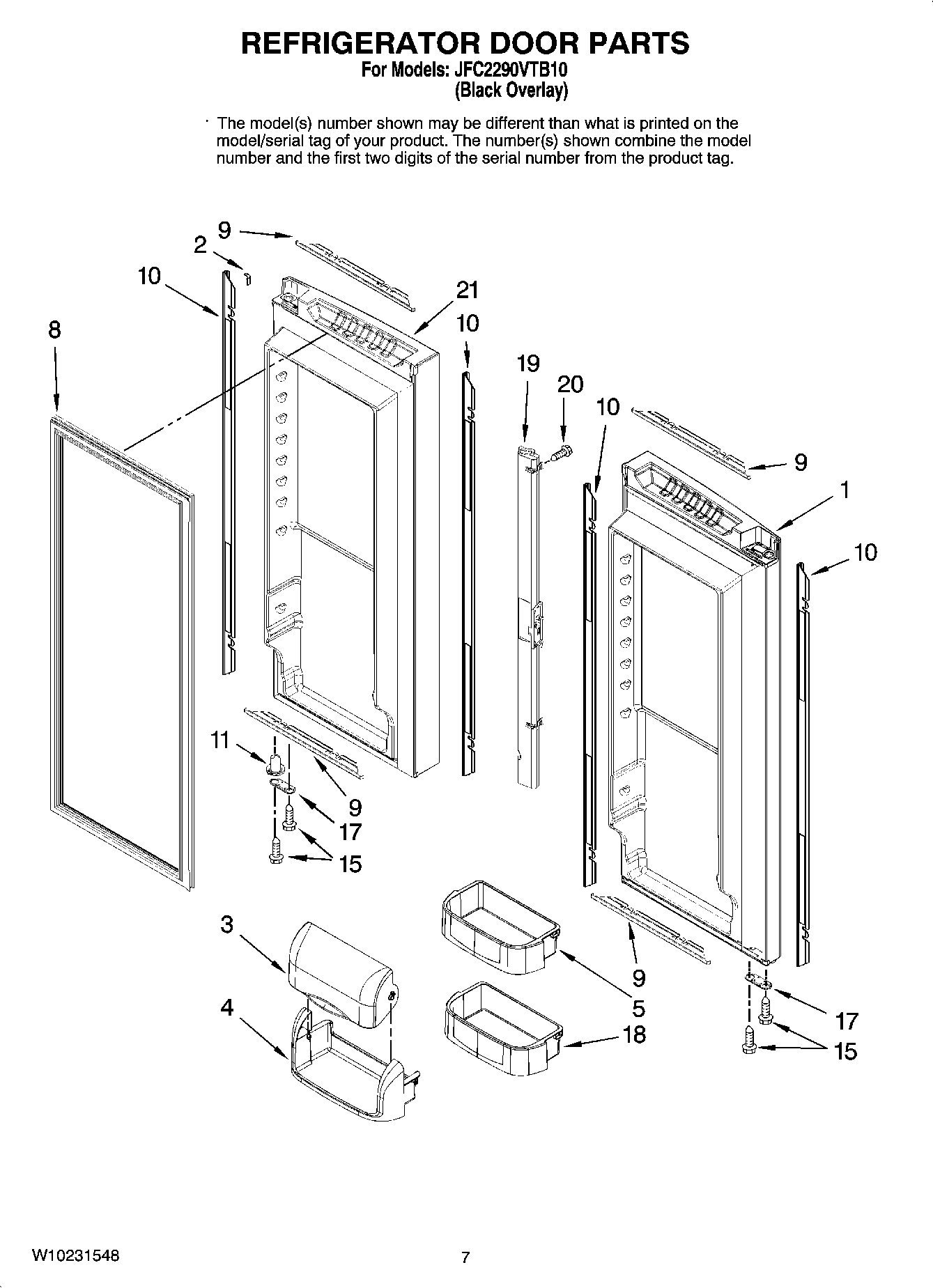 04 - REFRIGERATOR DOOR PARTS