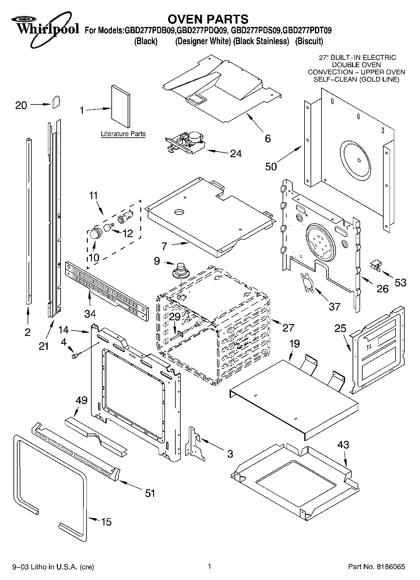 01 - OVEN PARTS