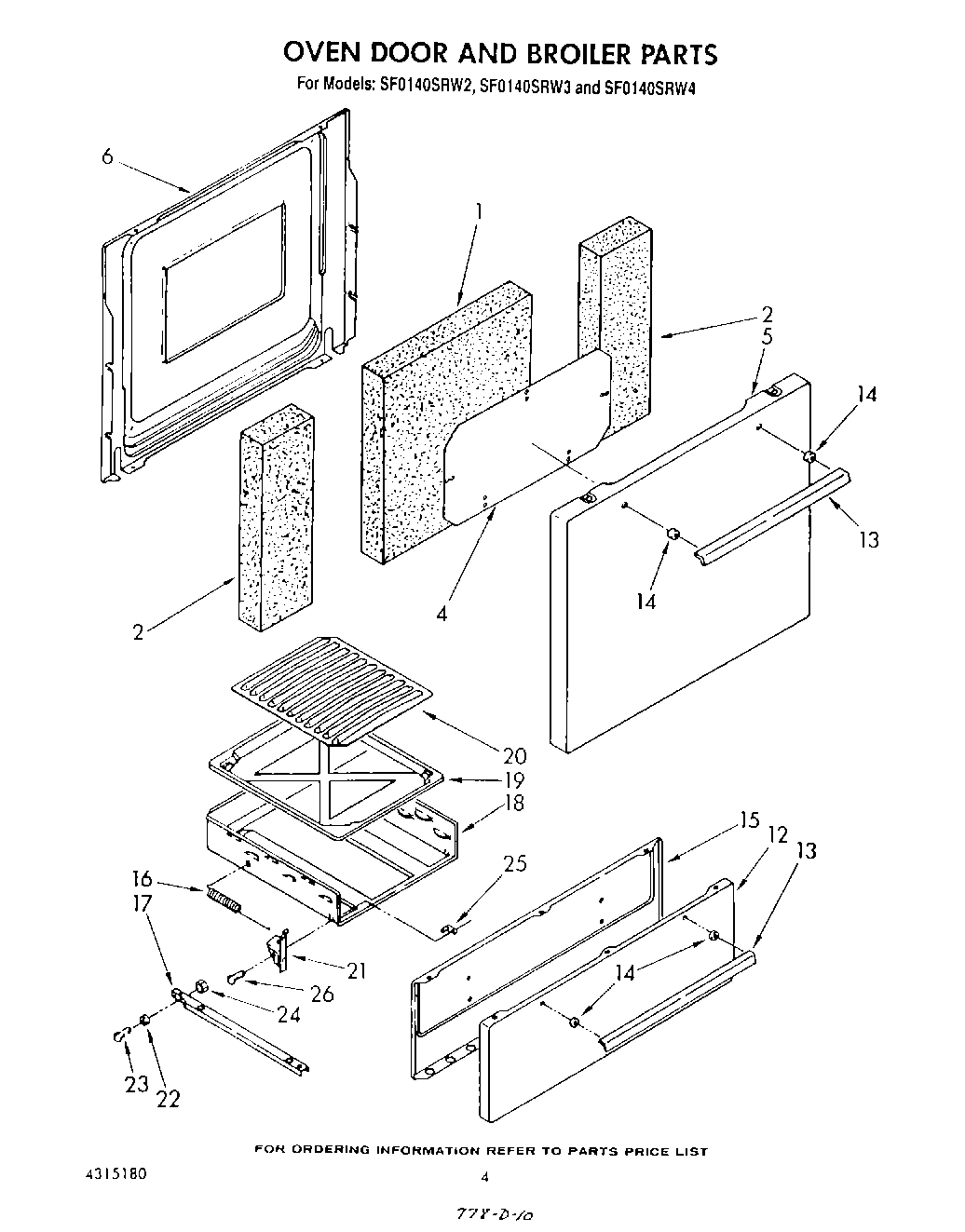 03 - OVEN DOOR AND BROILER