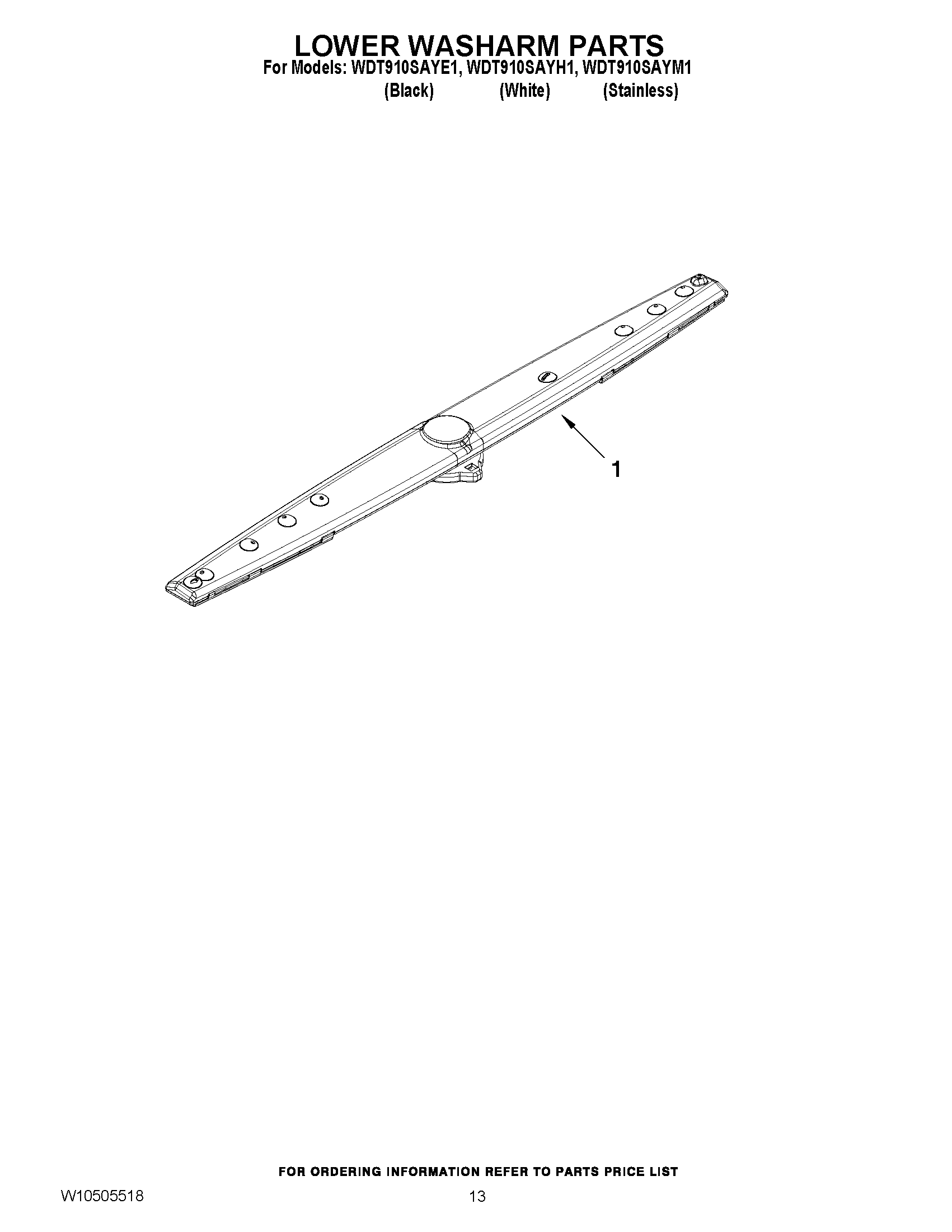 11 - LOWER WASHARM PARTS