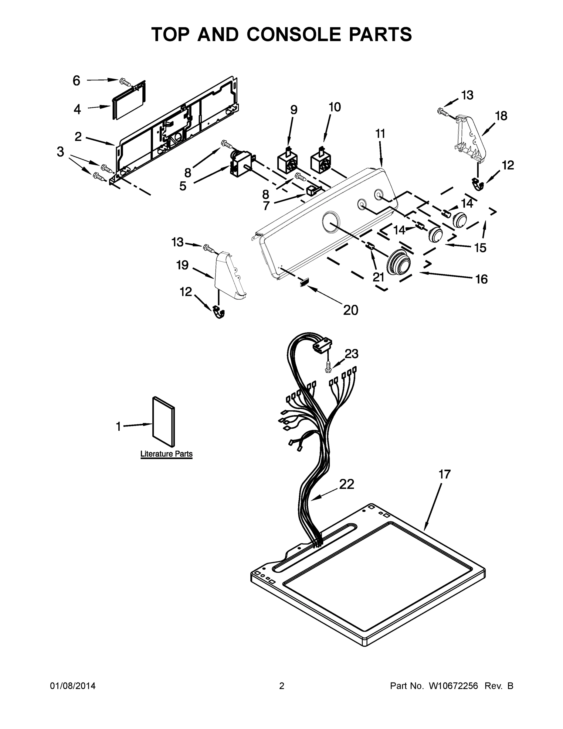 02 - TOP AND CONSOLE PARTS