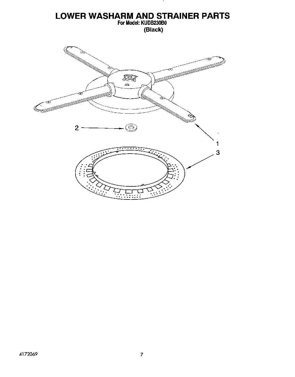 05 - LOWER WASHARM AND STRAINER