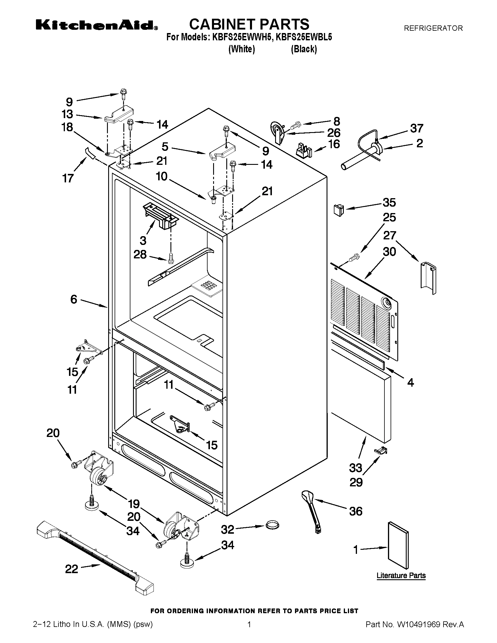 01 - CABINET PARTS