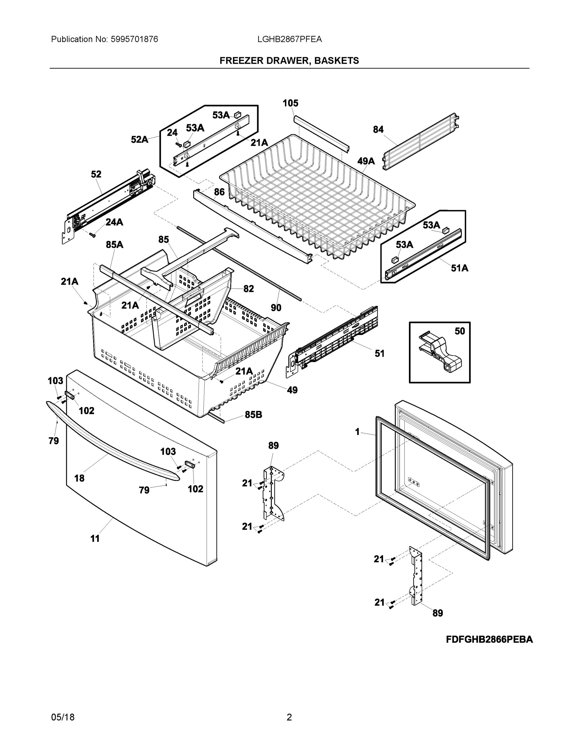 02 - FREEZER DRAWER, BASKETS