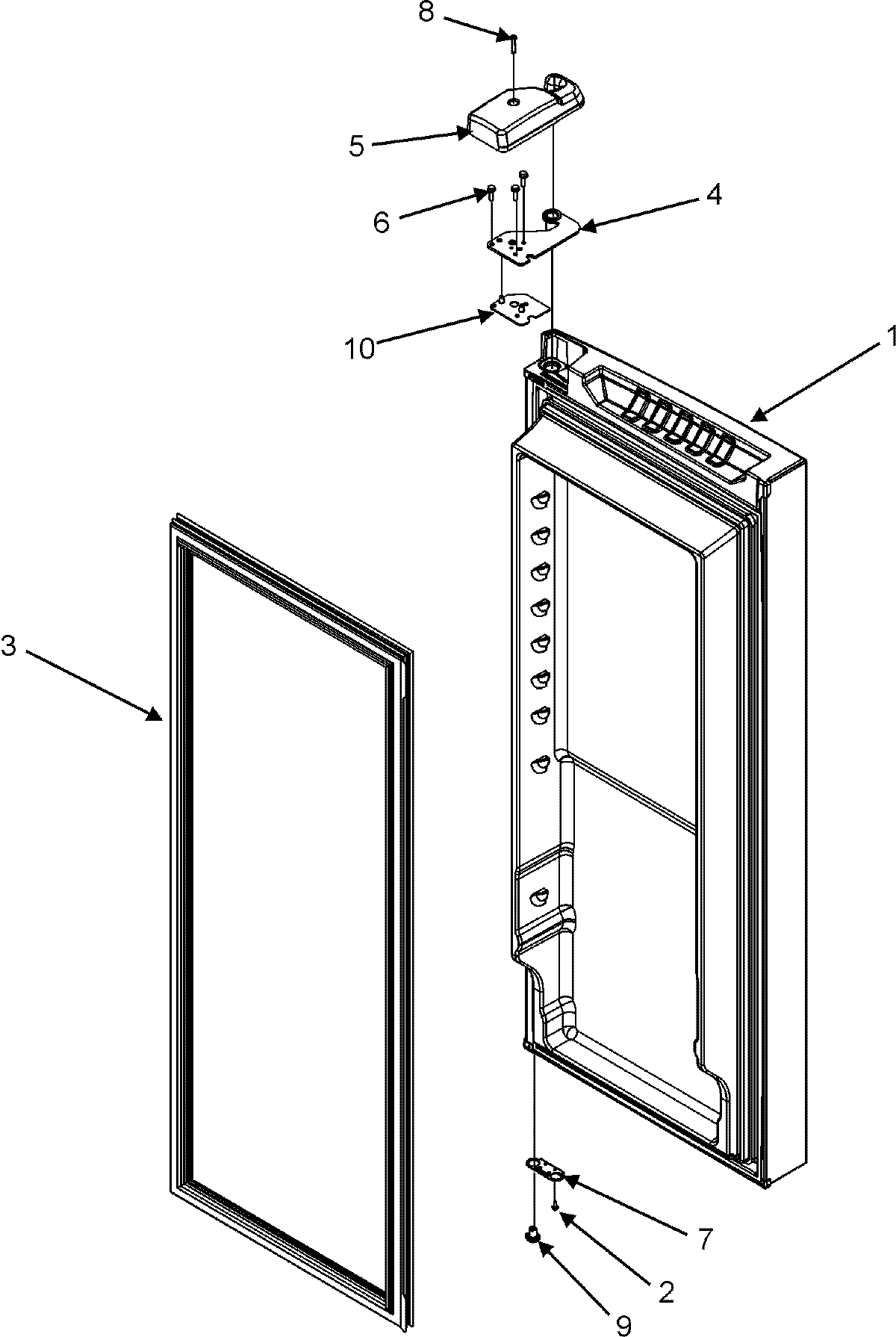 13 - RIGHT REFRIGERATOR DOOR