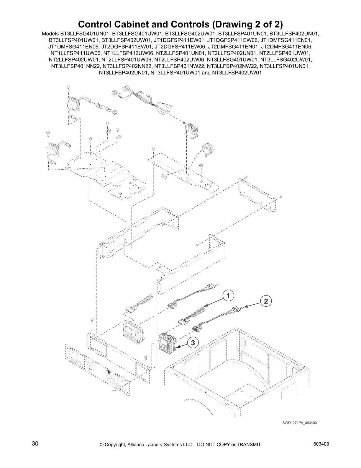 Control Cabinet and Controls (Drawing 2 of 2)