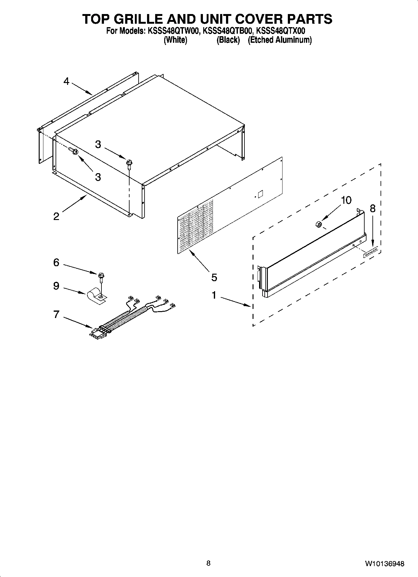 06 - TOP GRILLE AND UNIT COVER PARTS