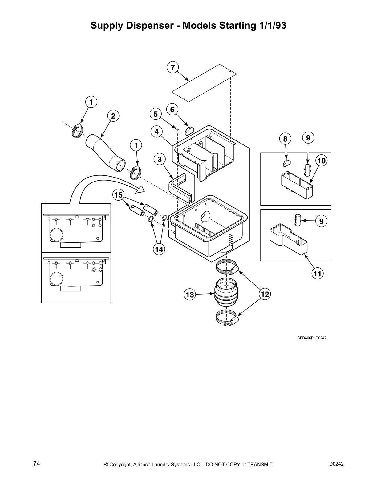Supply Dispenser - Models Starting 1/1/93