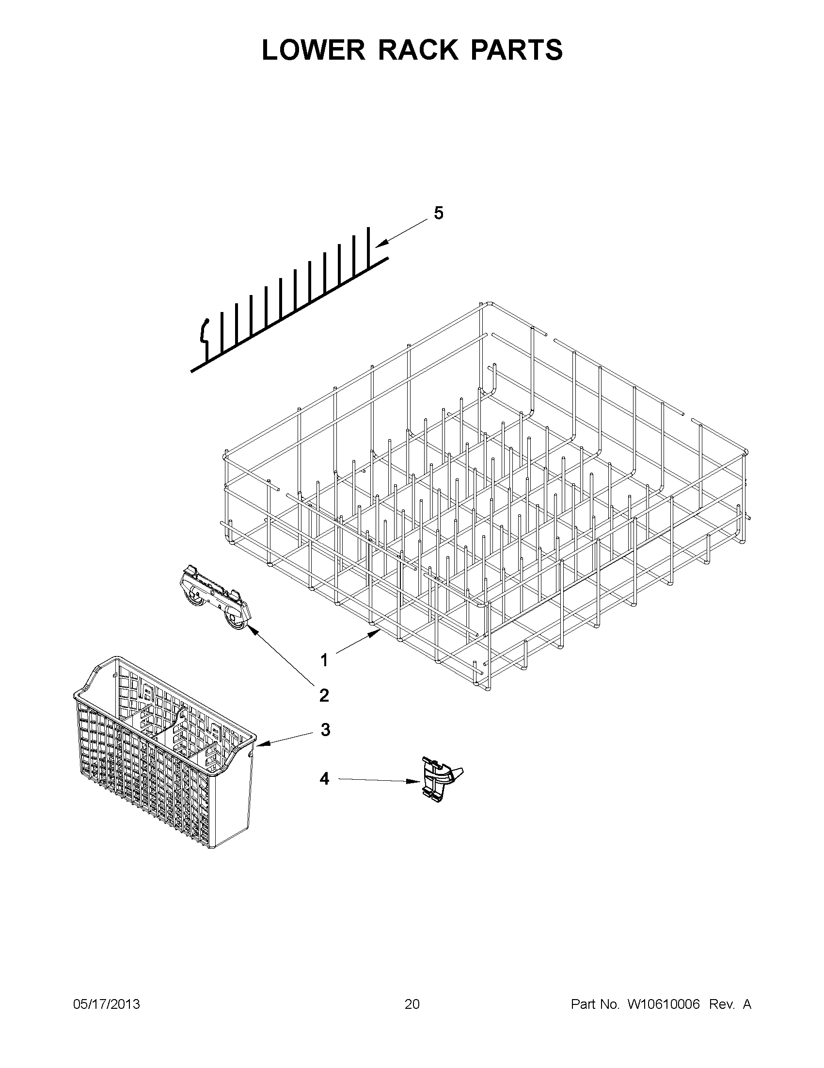 10 - LOWER RACK PARTS