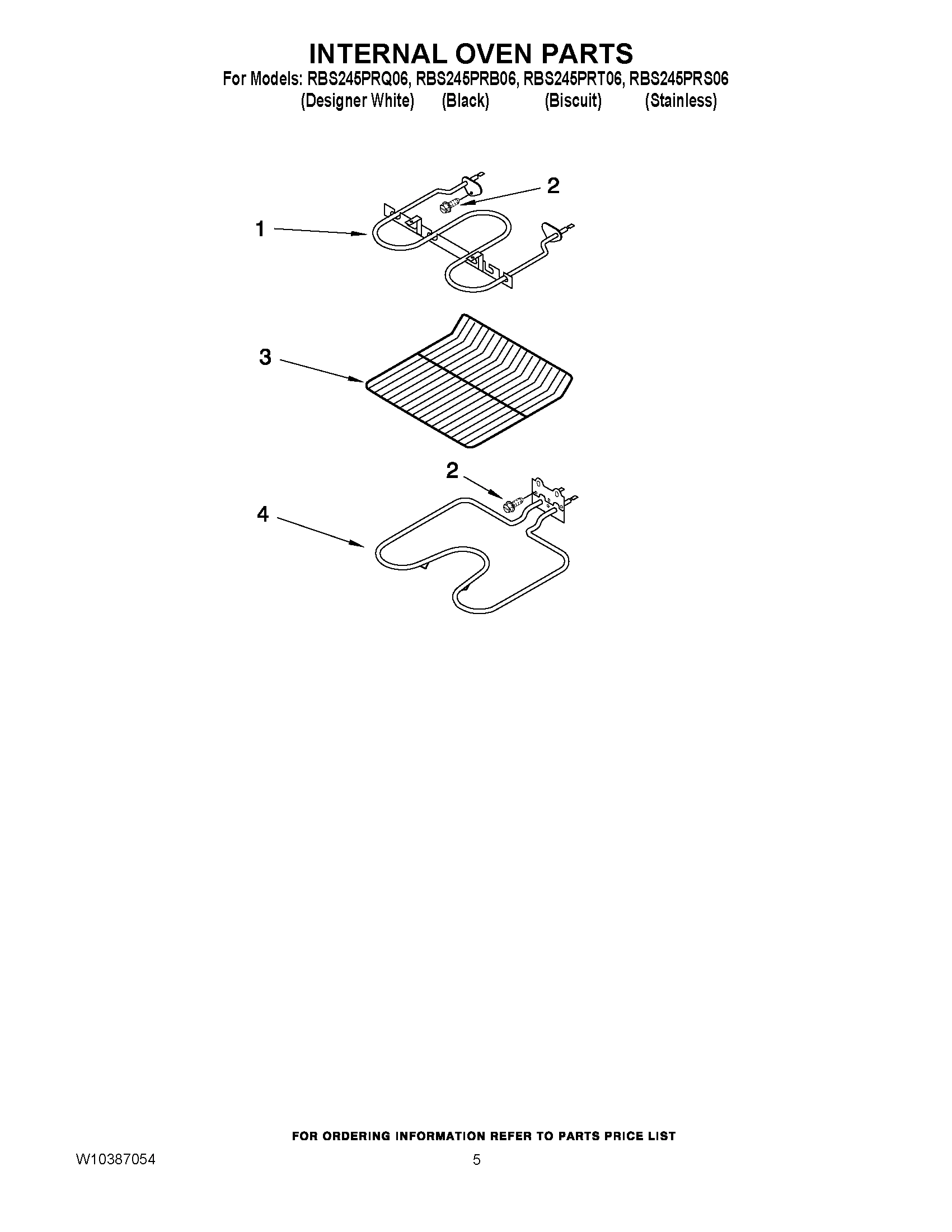 04 - INTERNAL OVEN PARTS