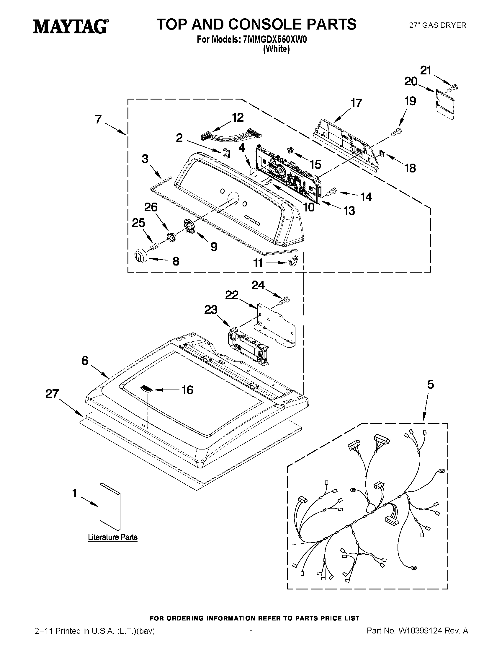 01 - TOP AND CONSOLE PARTS