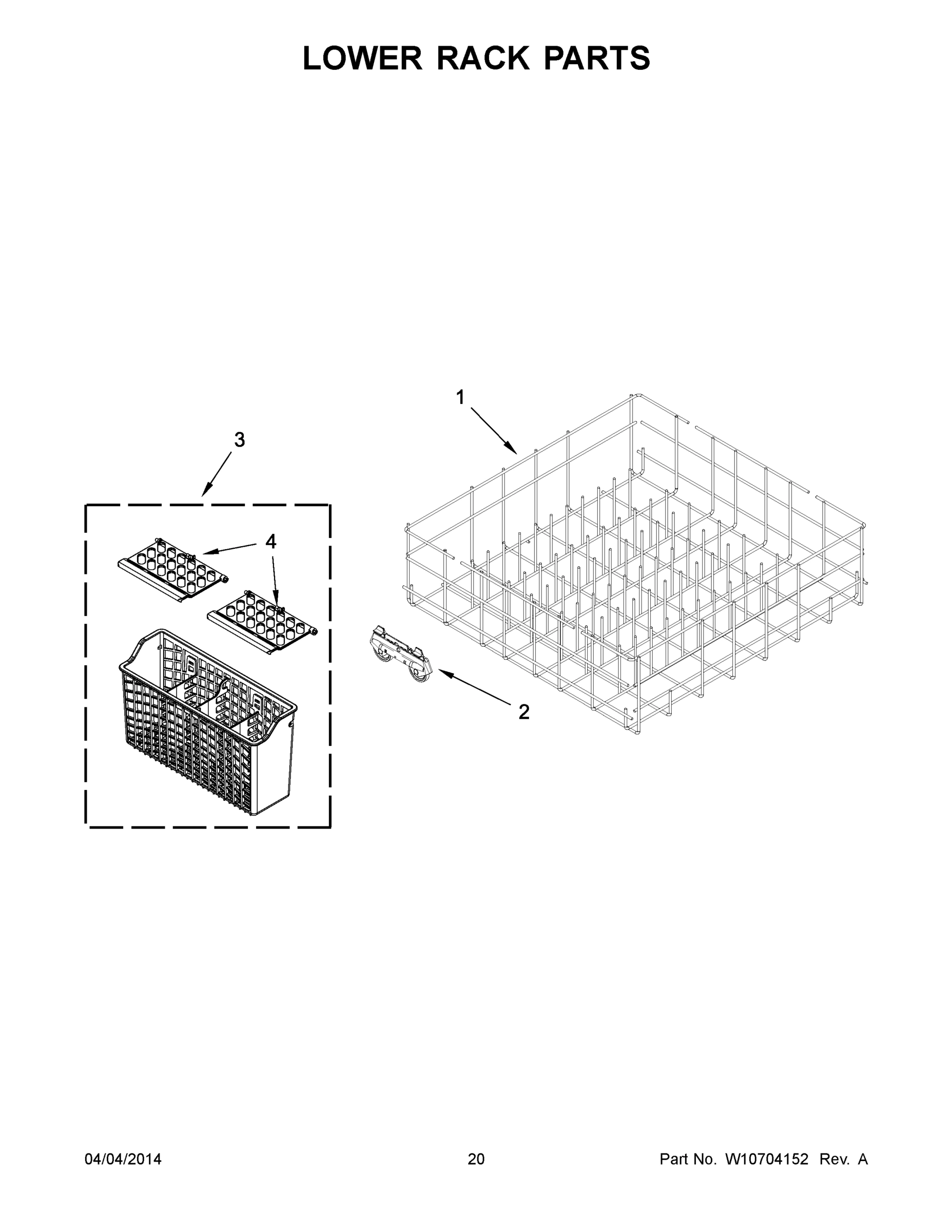 11 - LOWER RACK PARTS