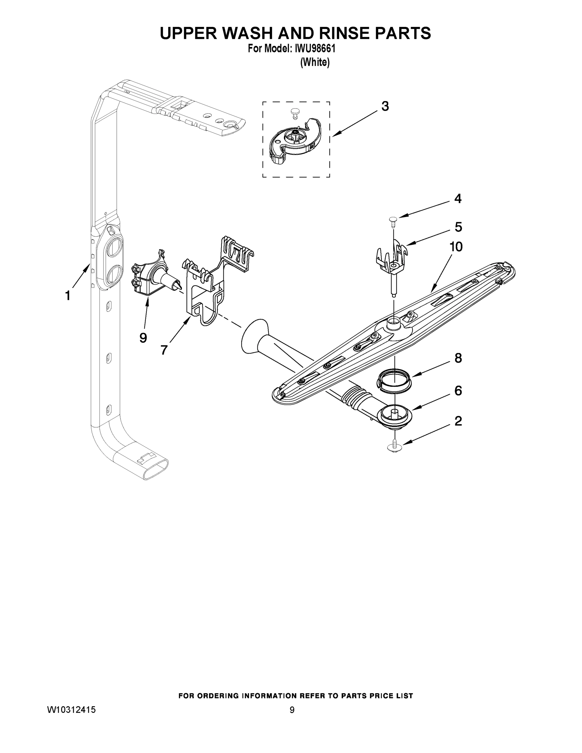 07 - UPPER WASH AND RINSE PARTS