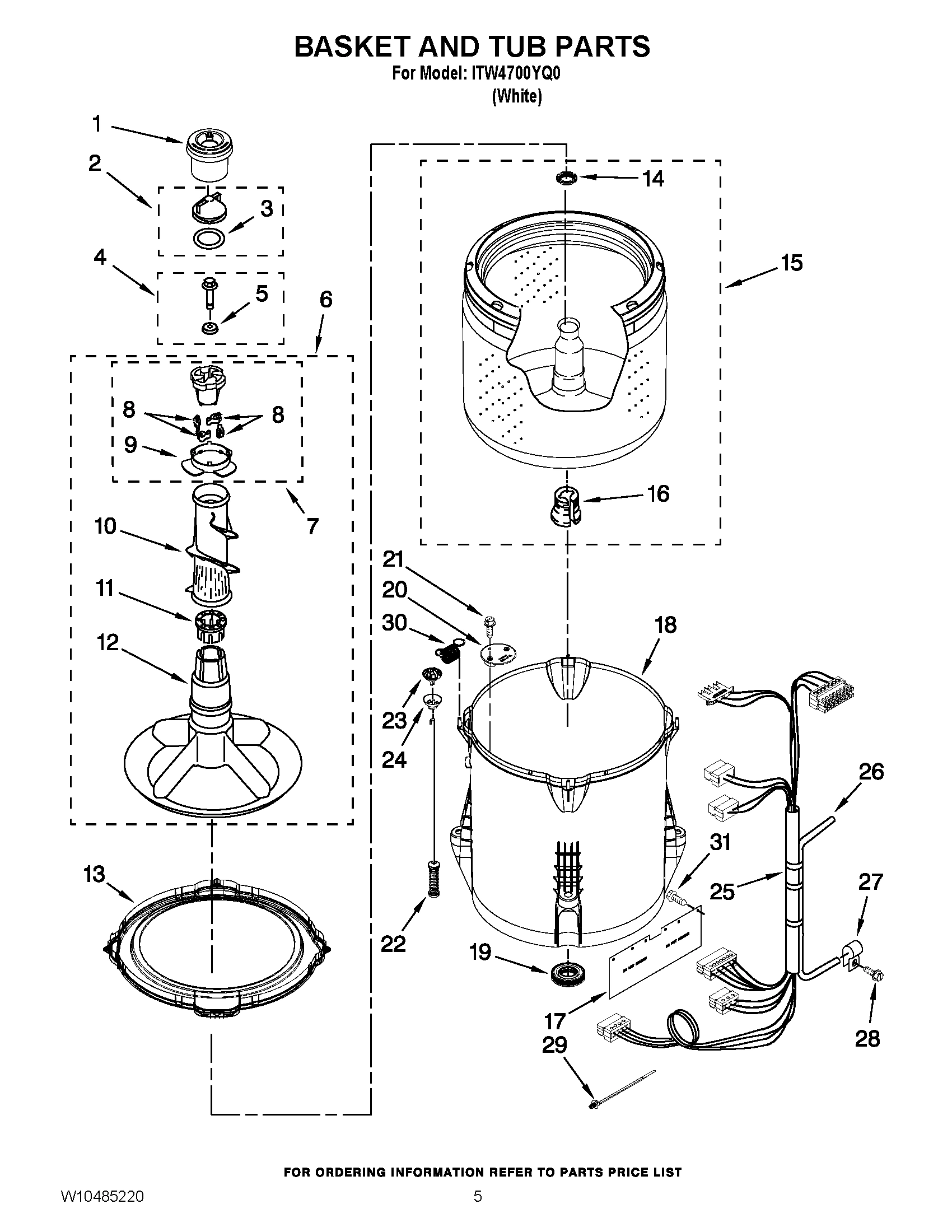 03 - BASKET AND TUB PARTS