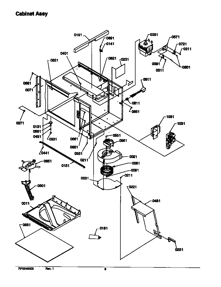 01 - CABINET ASSY