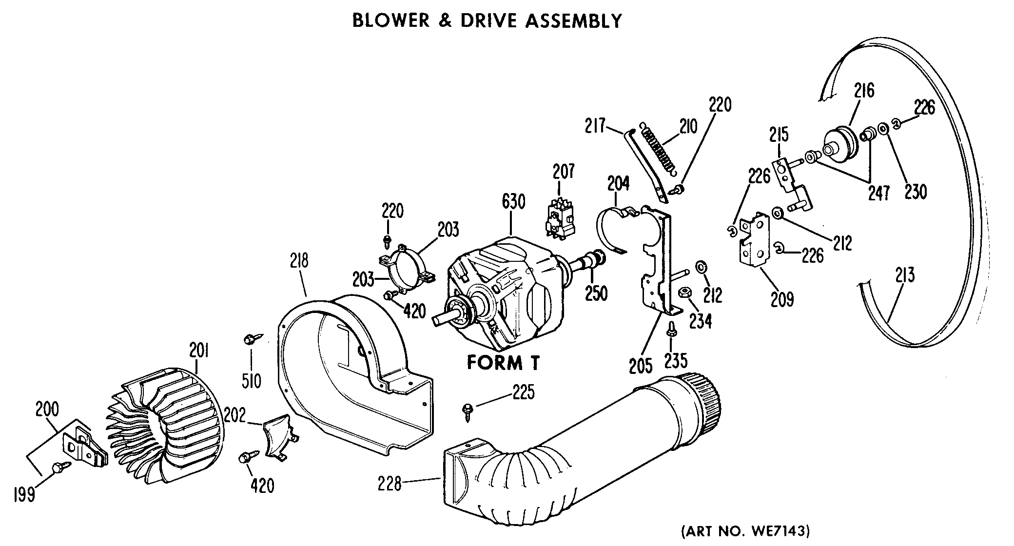 BLOWER & DRIVE ASSEMBLY