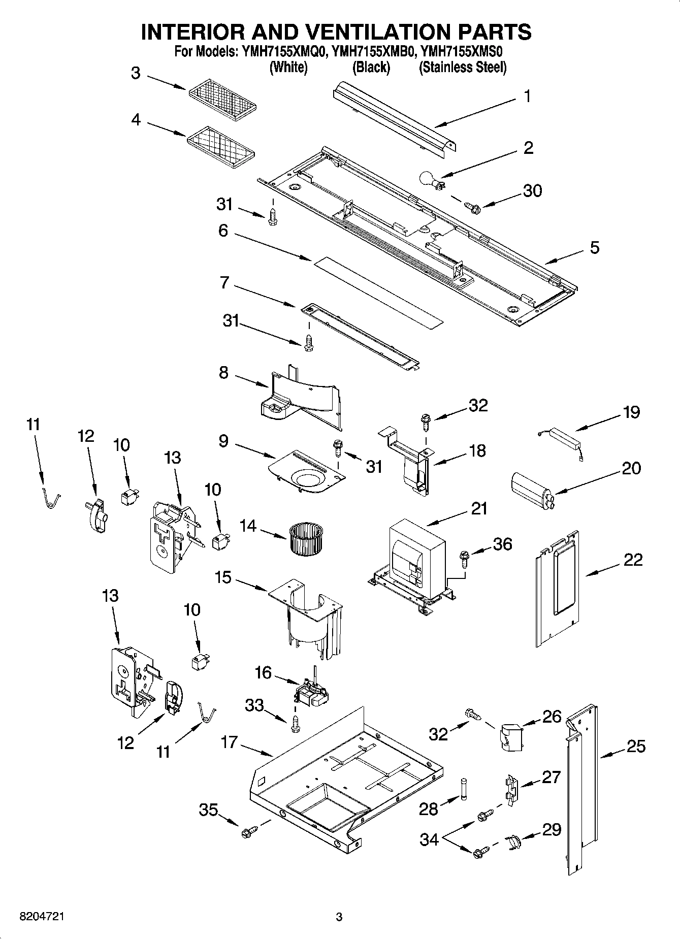 03 - INTERIOR AND VENTILATION PARTS
