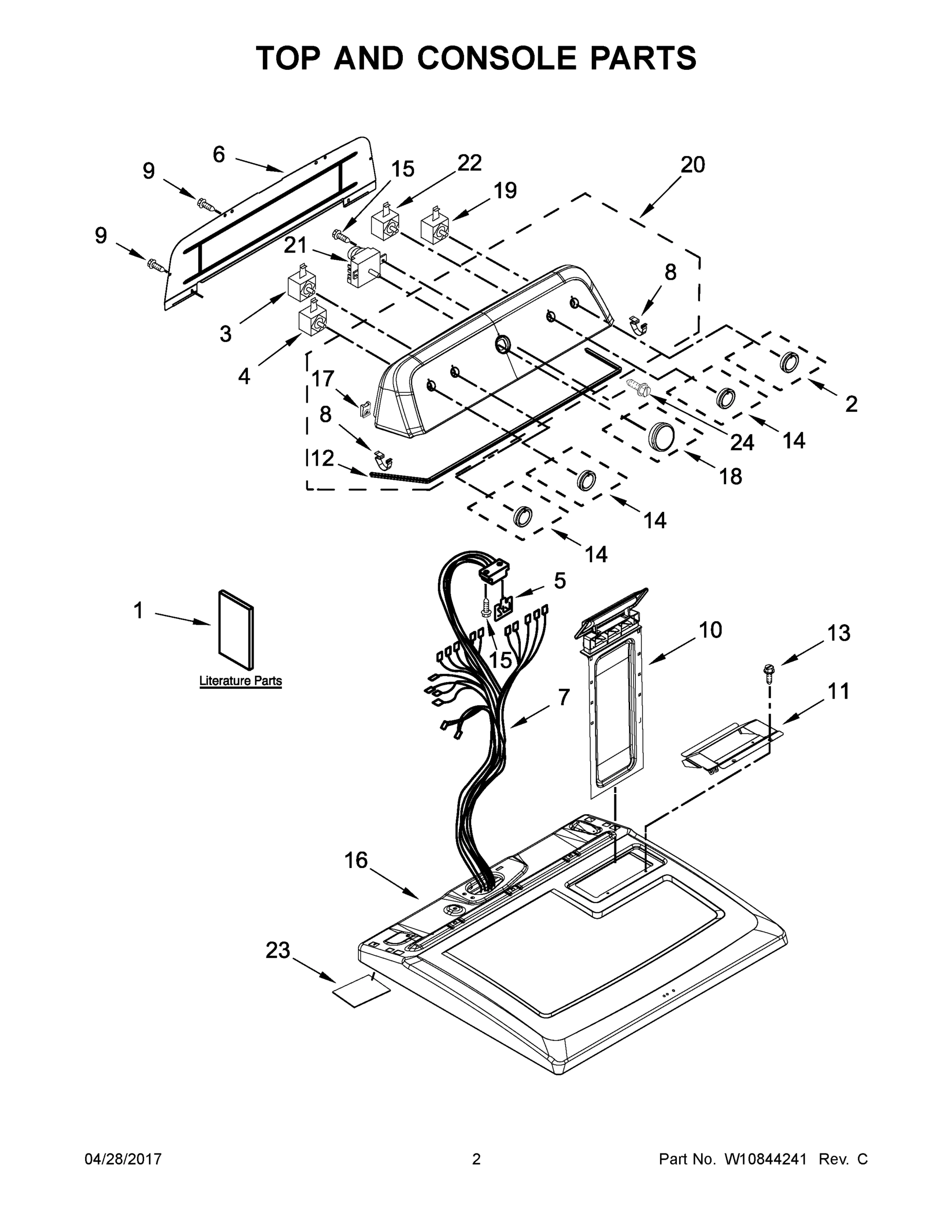 02 - TOP AND CONSOLE PARTS
