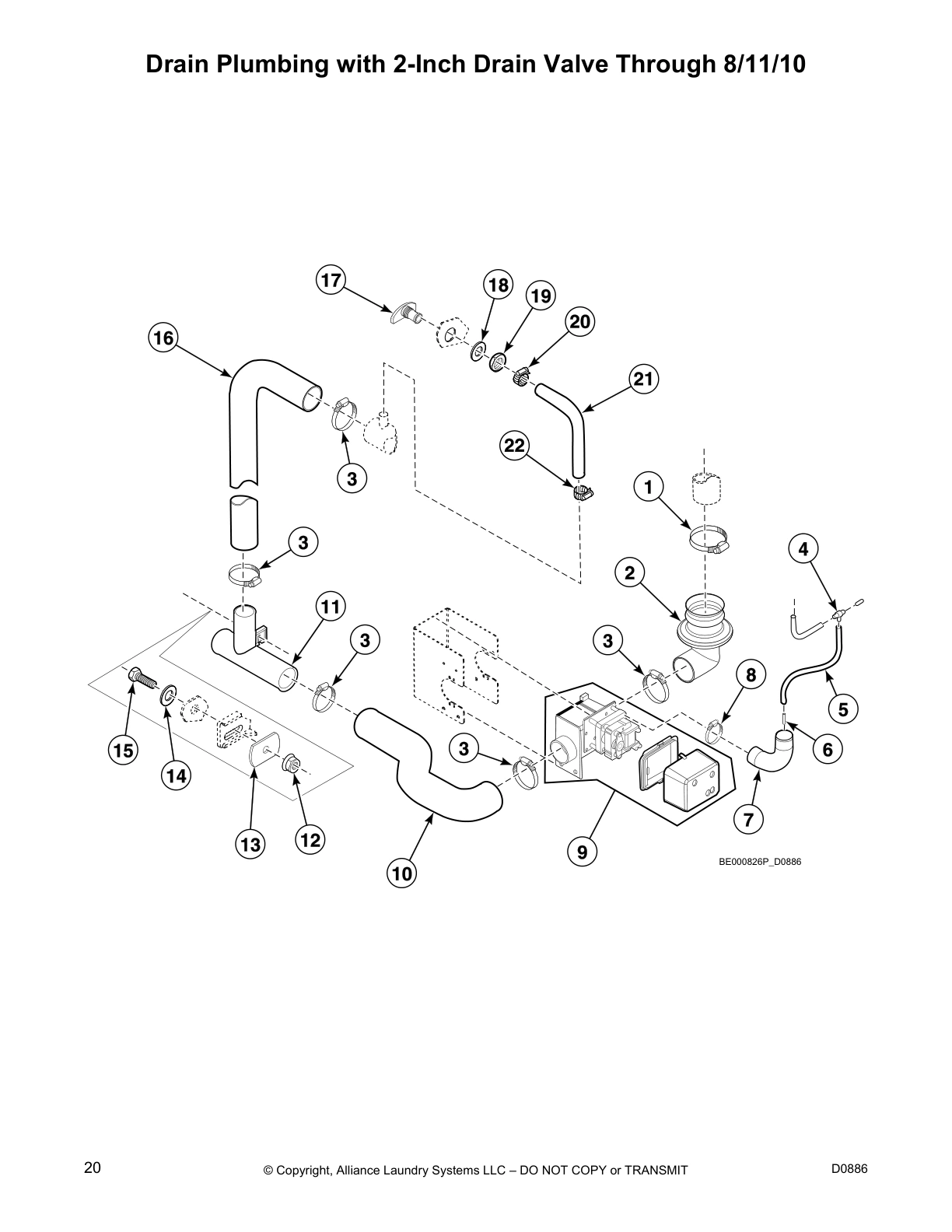 Drain Plumbing with 2-Inch Drain Valve Through 8/11/10