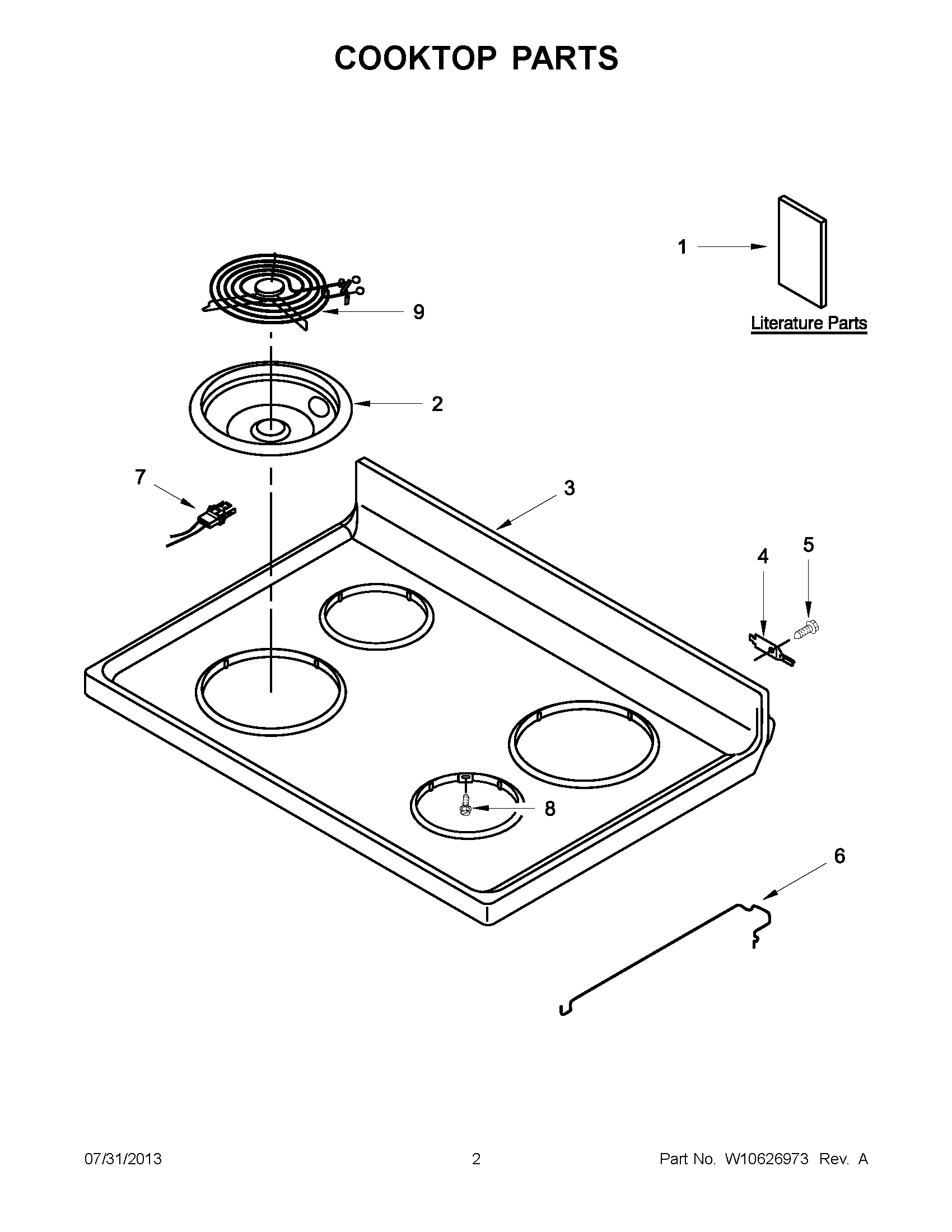 01 - COOKTOP PARTS