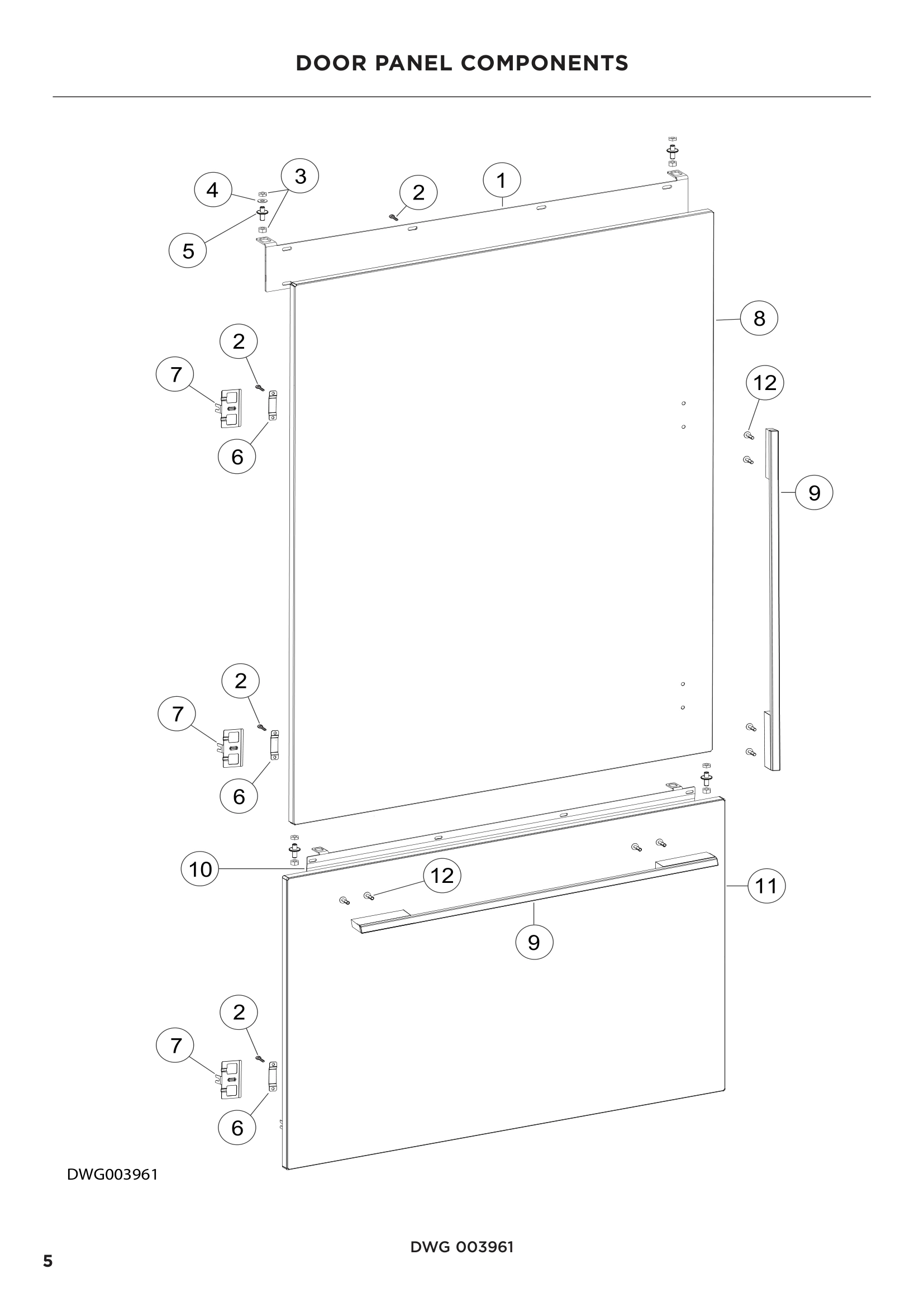 DOOR PANEL COMPONENTS