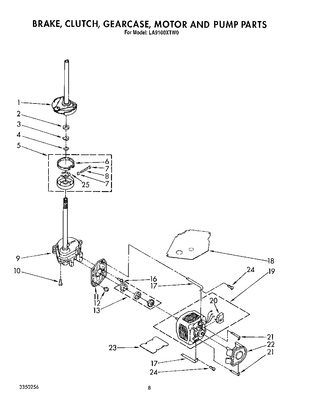 06 - BRAKE, CLUTCH, GEARCASE, MOTOR AND PUMP