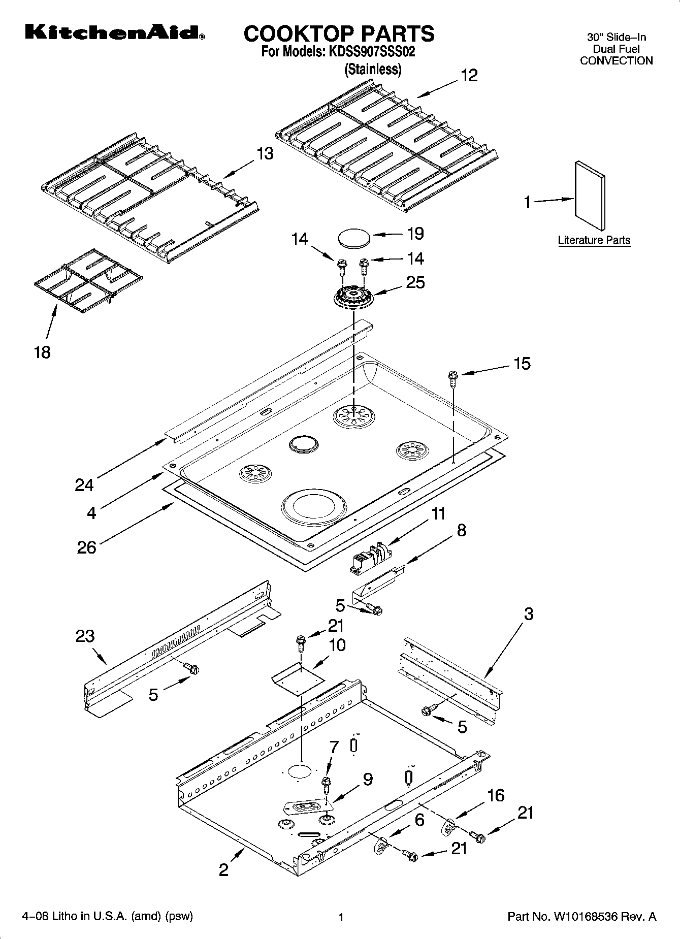 01 - COOKTOP PARTS