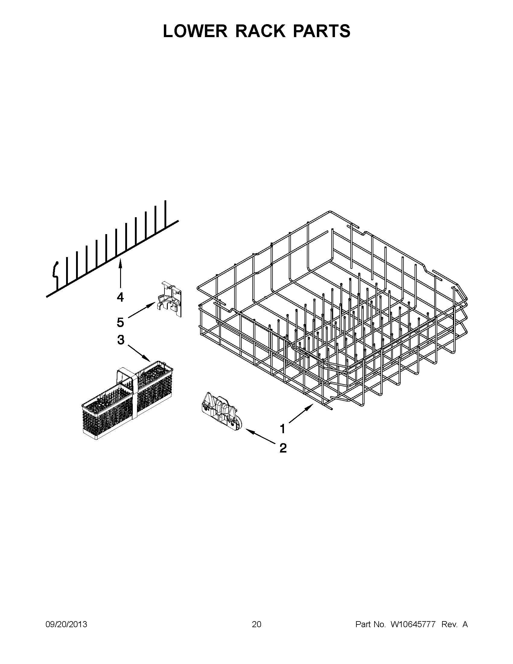 11 - LOWER RACK PARTS