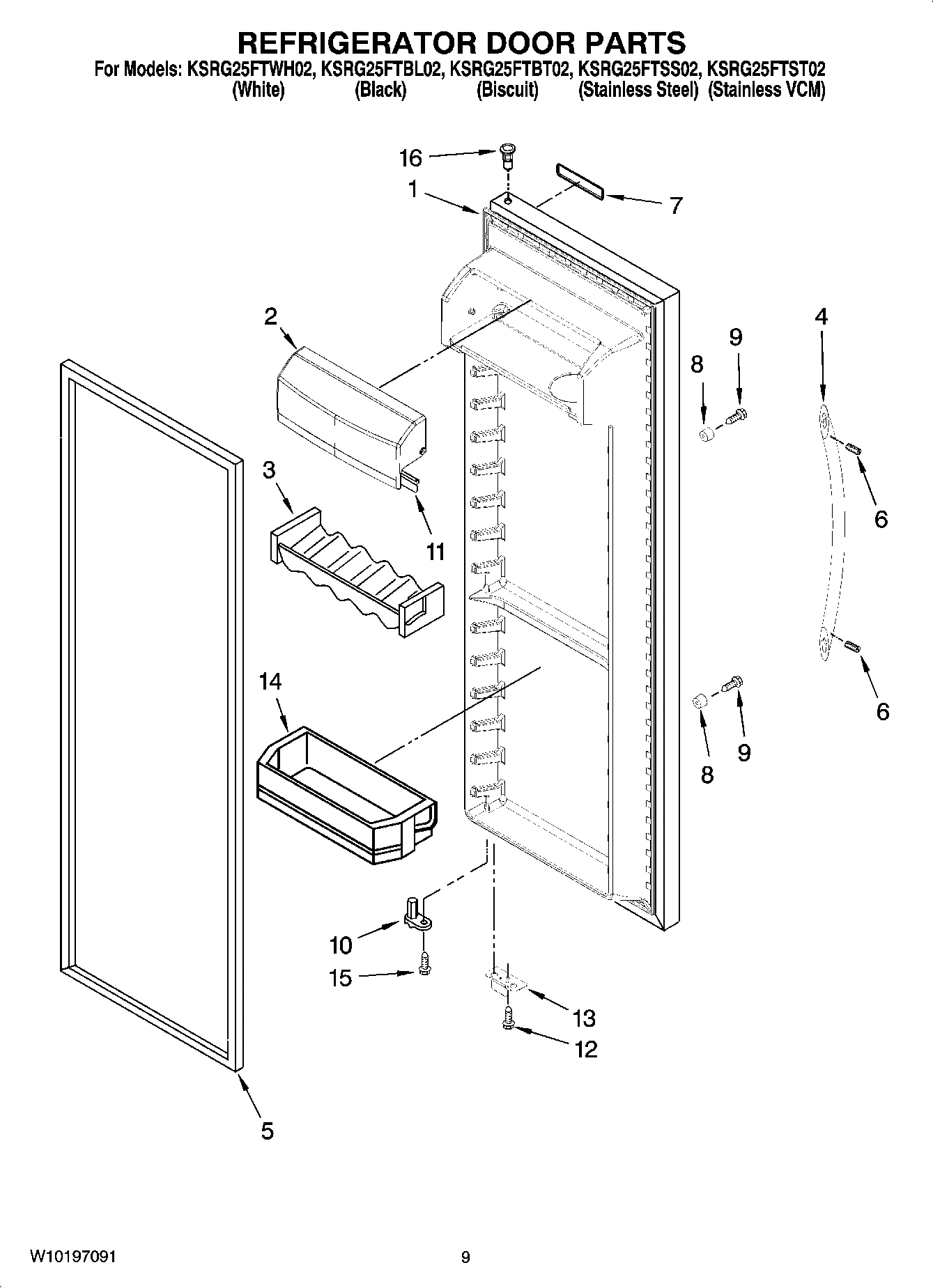 06 - REFRIGERATOR DOOR PARTS