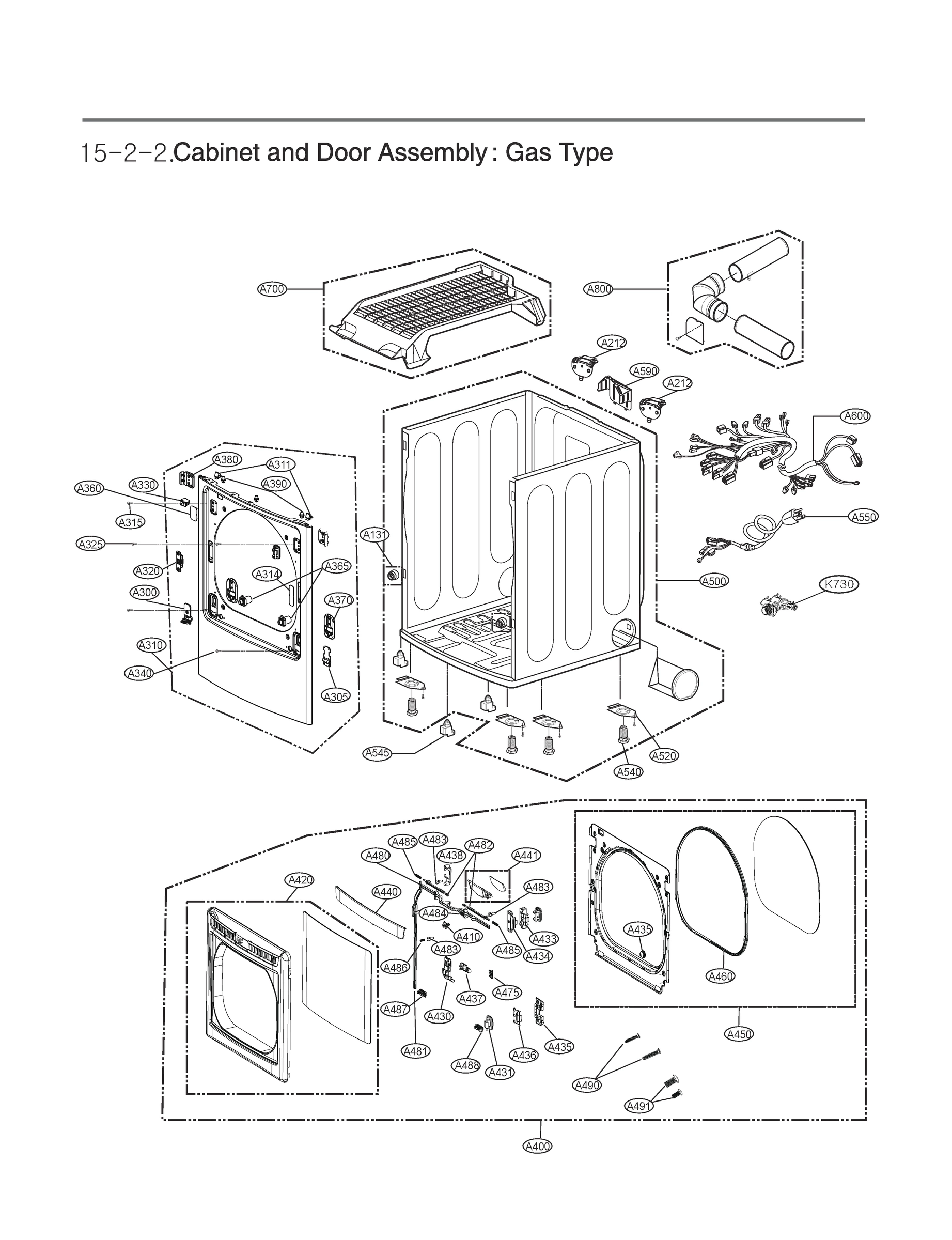 CABINET AND DOOR ASSEMBLY