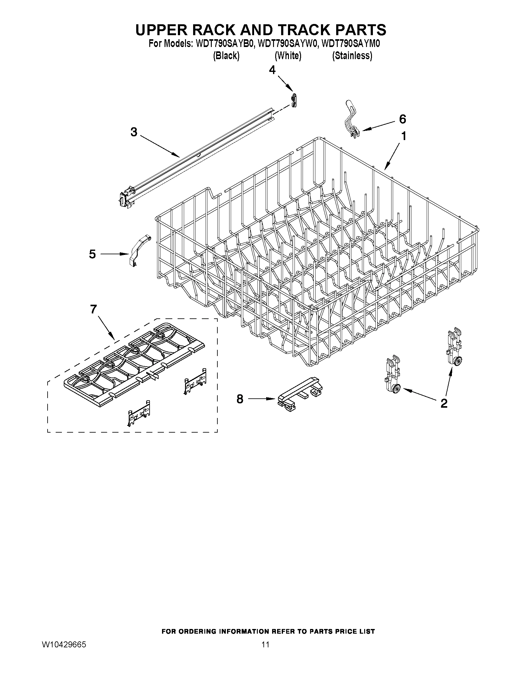 09 - UPPER RACK AND TRACK PARTS