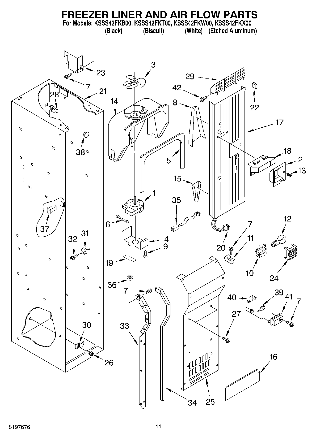 08 - FREEZER LINER AND AIR FLOW