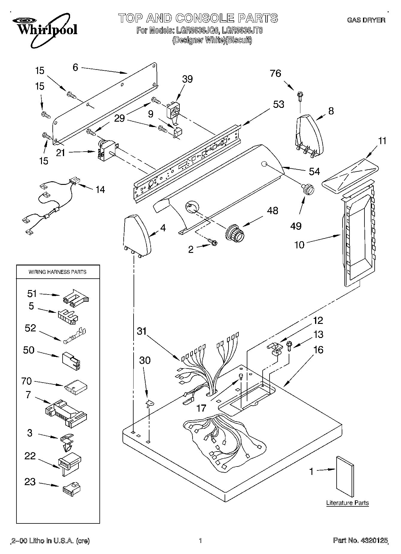 01 - TOP AND CONSOLE, LIT/OPTIONAL