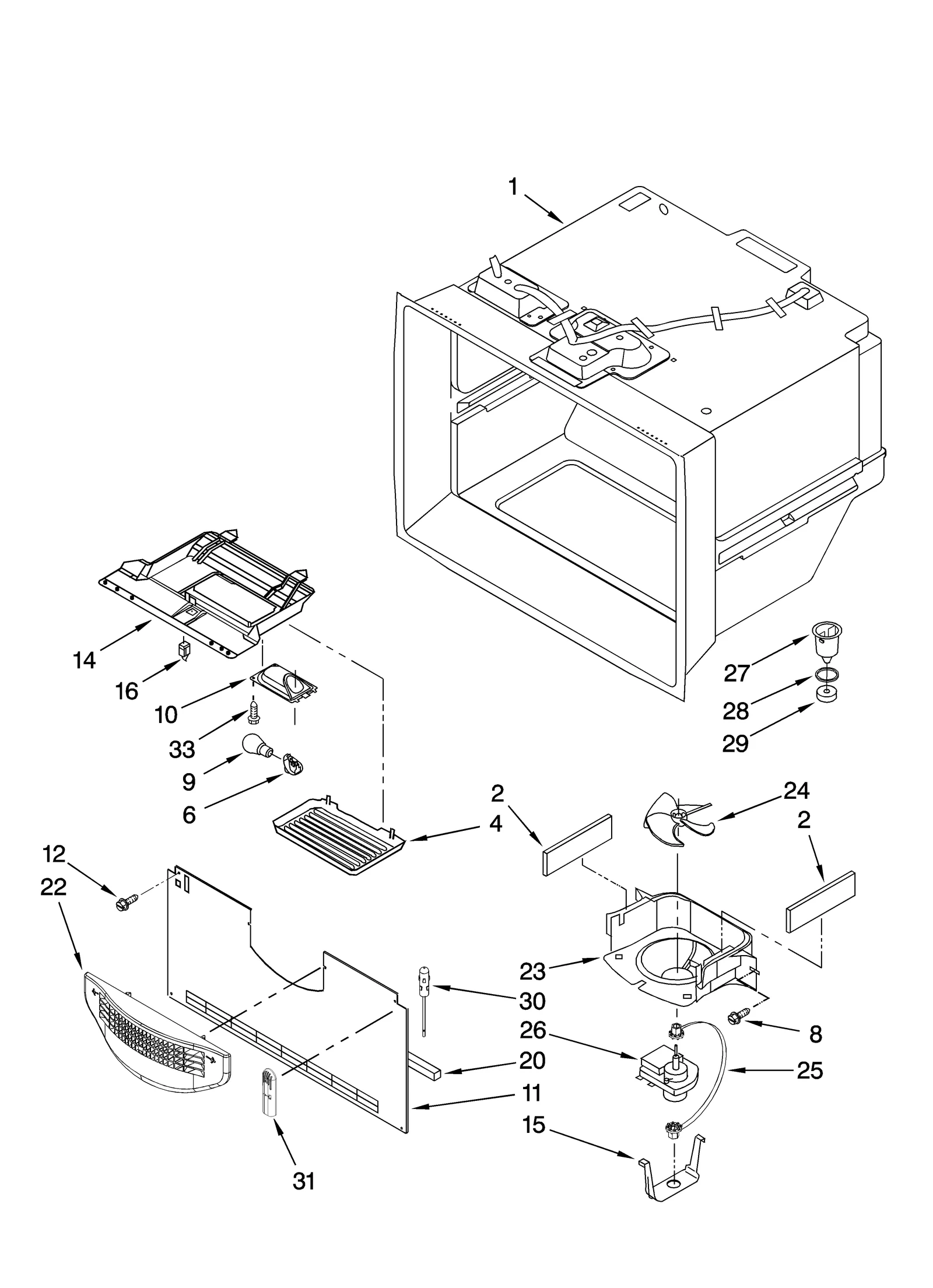FREEZER LINER PARTS