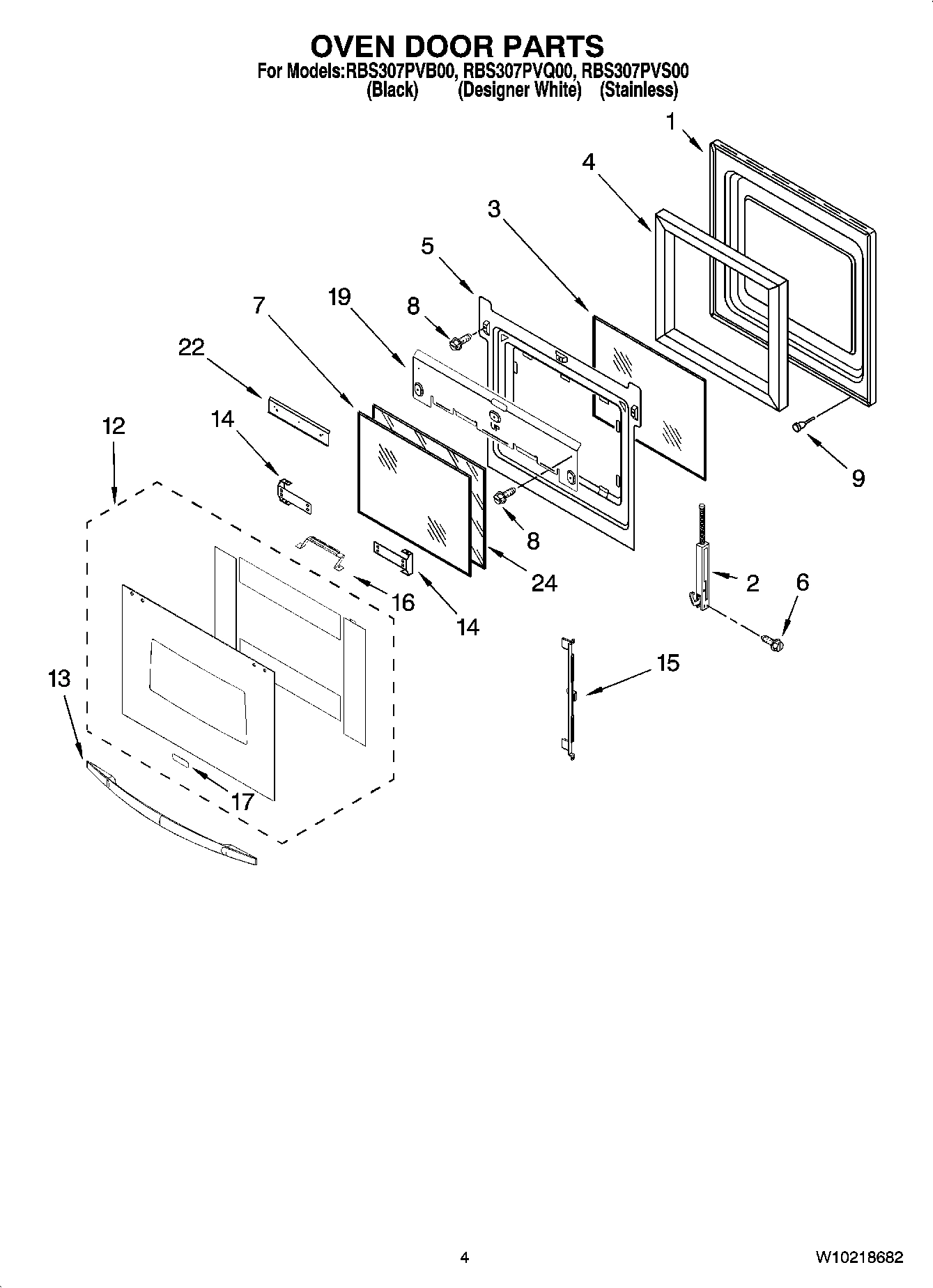 03 - OVEN DOOR PARTS