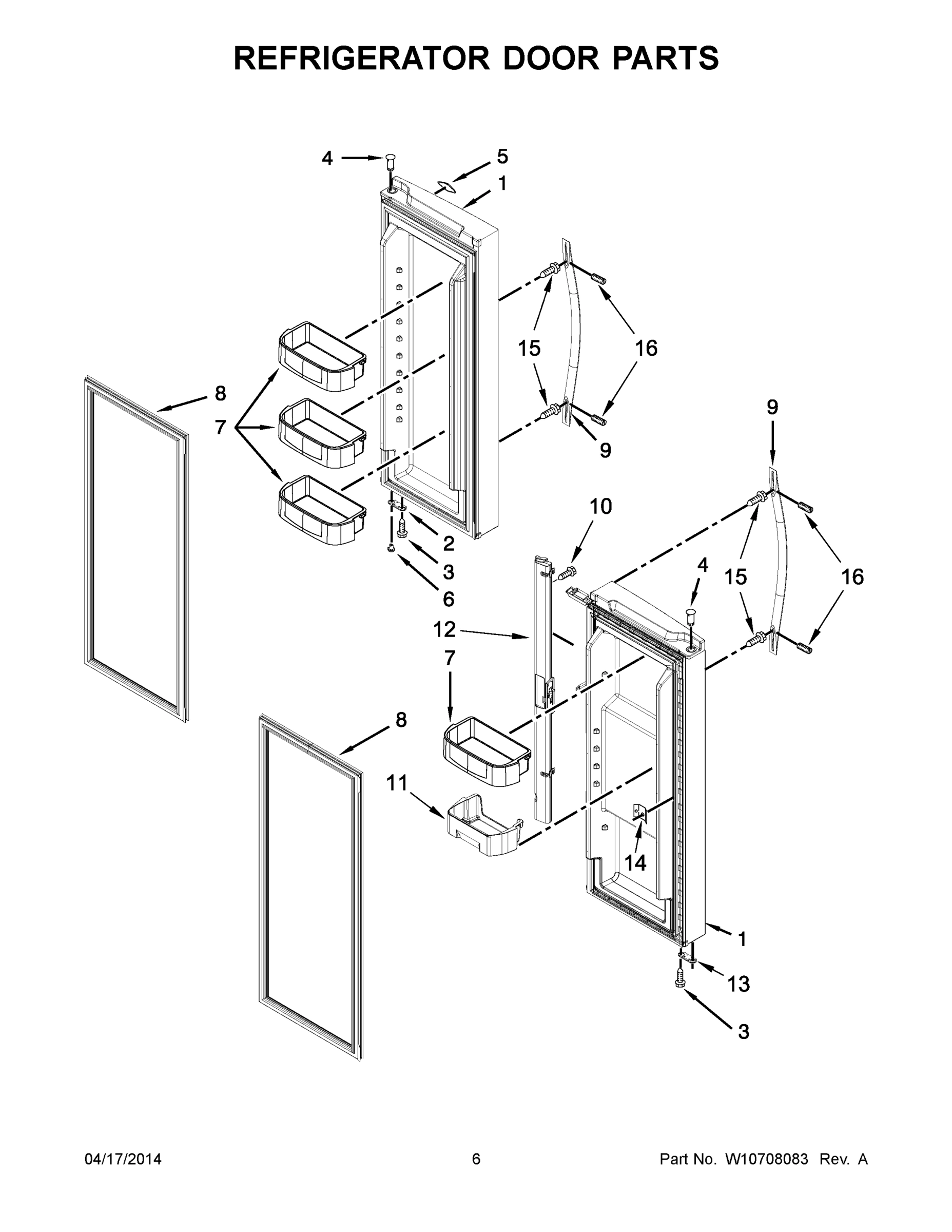04 - REFRIGERATOR DOOR PARTS